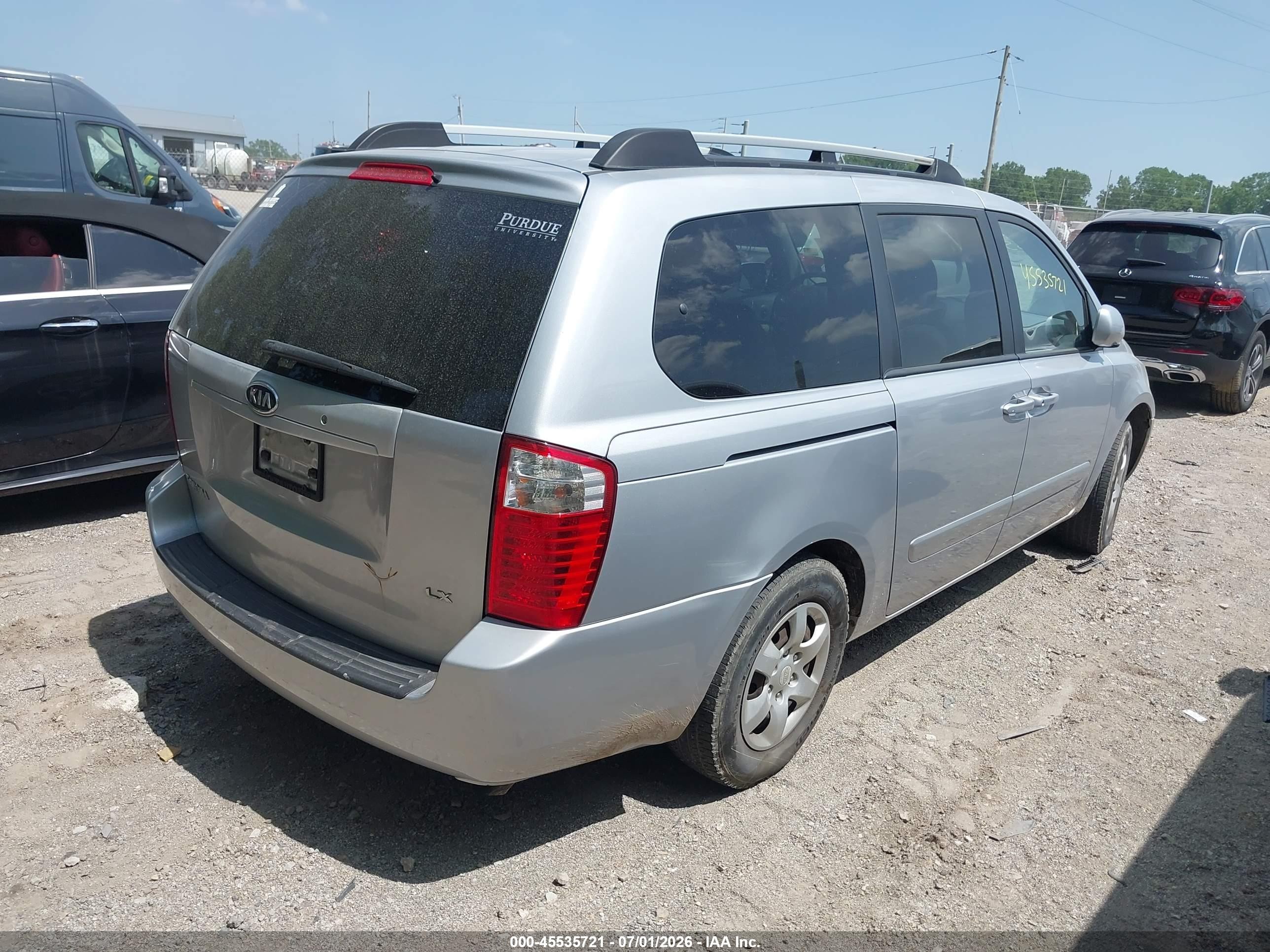 2006 Kia Sedona Ex/lx Silver vin: KNDMB233166059061