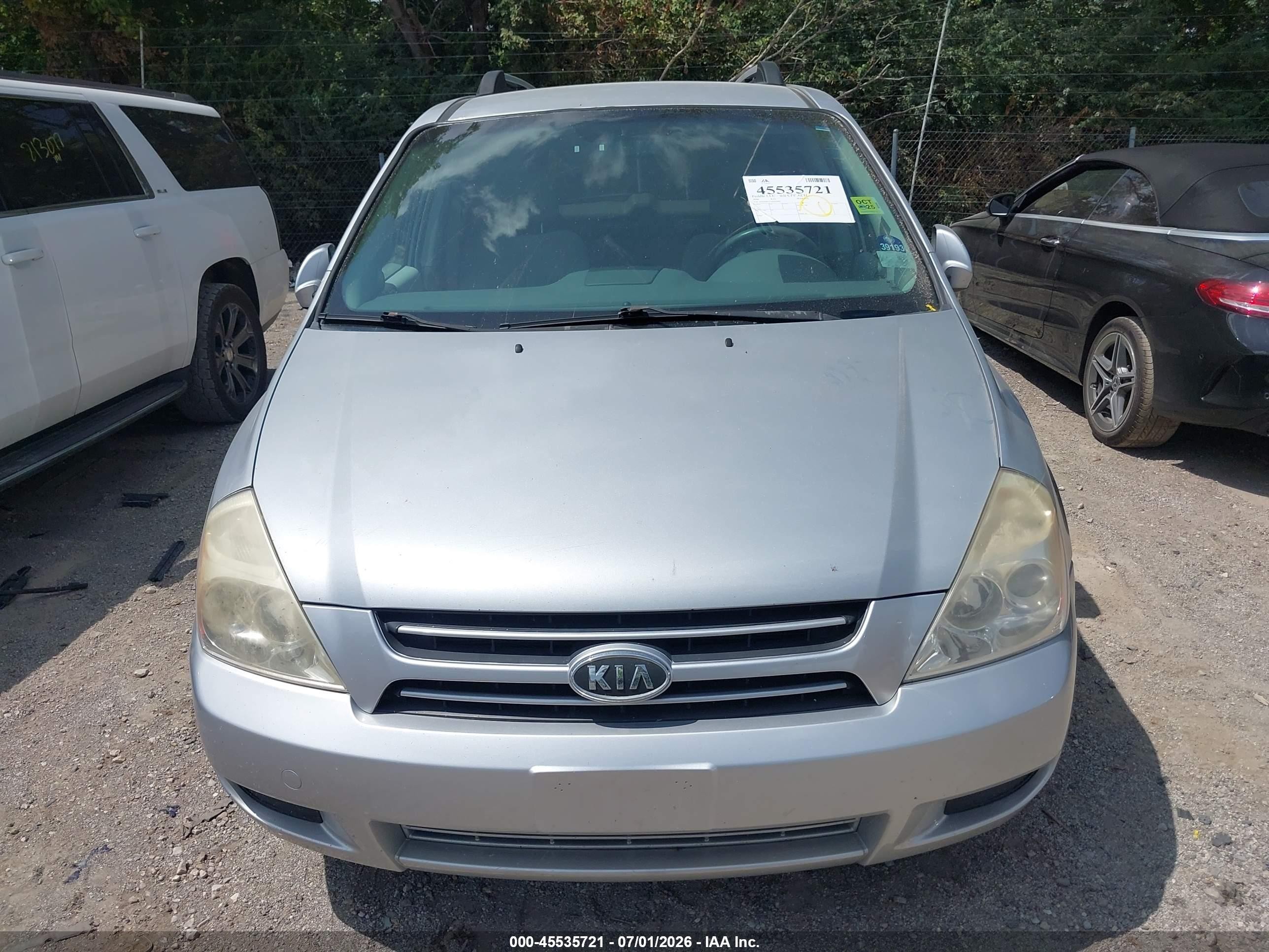 2006 Kia Sedona Ex/lx Silver vin: KNDMB233166059061
