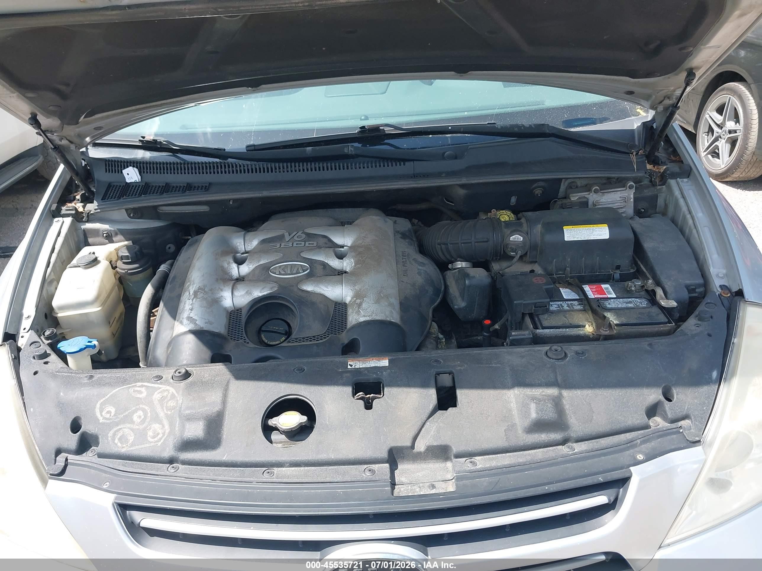 2006 Kia Sedona Ex/lx Silver vin: KNDMB233166059061