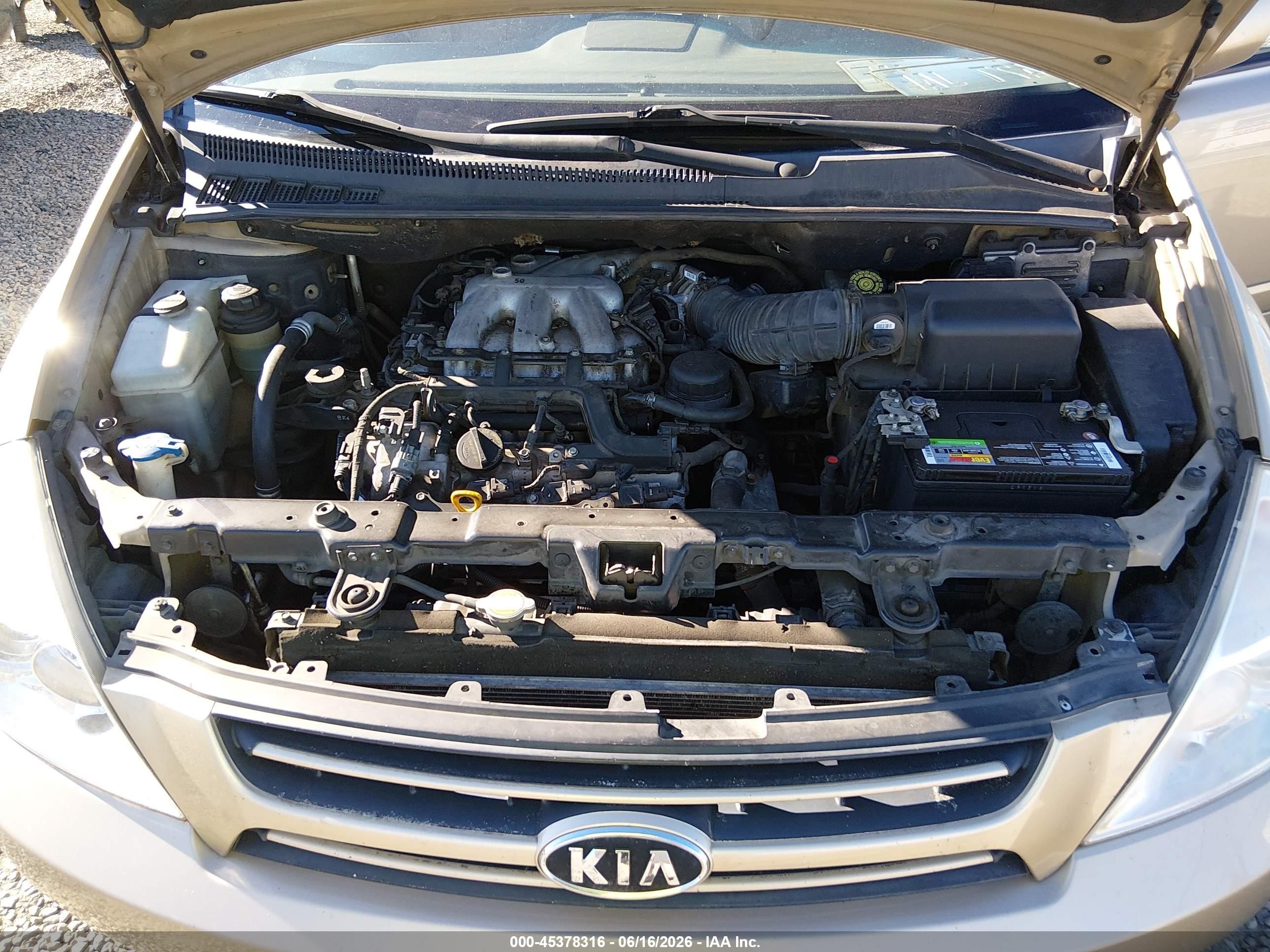 2007 Kia Sedona Lx Gold vin: KNDMB233176154267