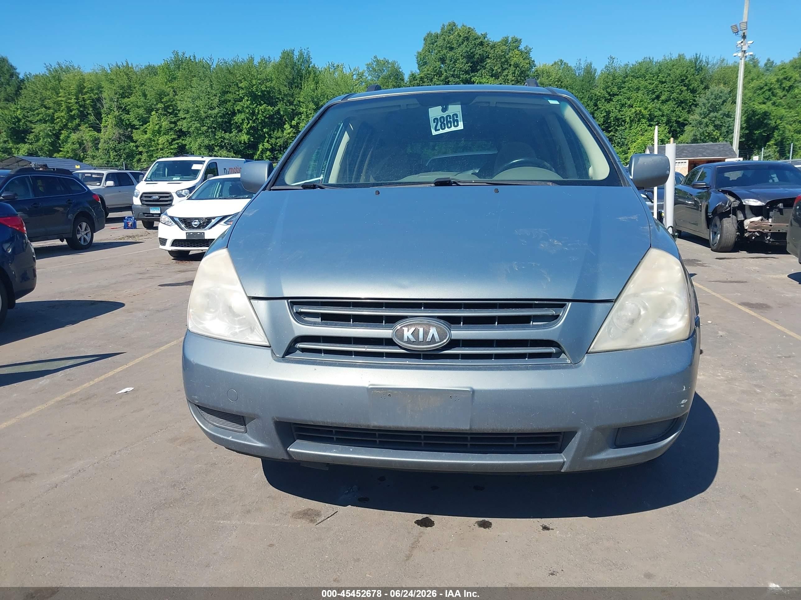 2008 Kia Sedona Lx Синий vin: KNDMB233186211553