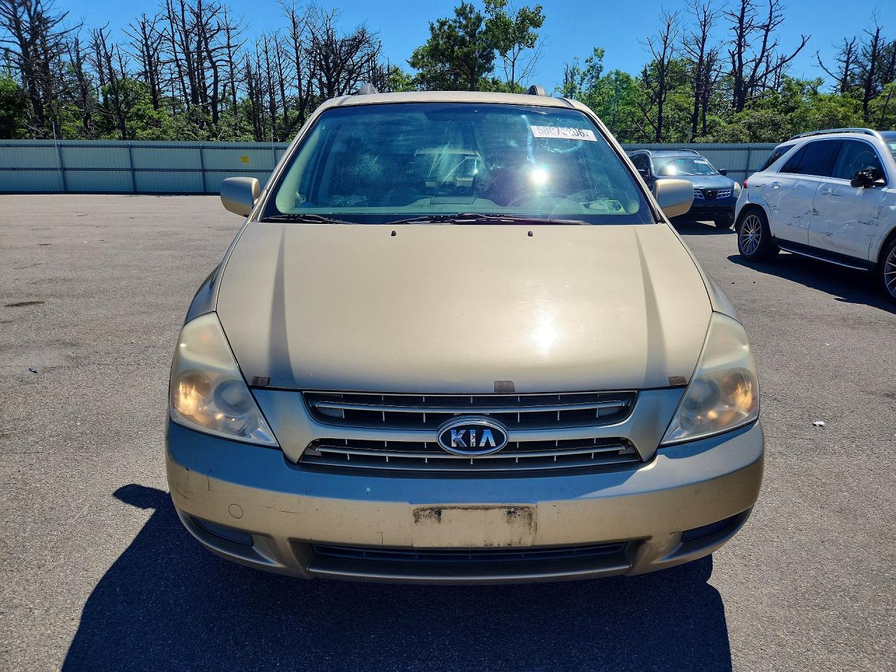 2008 Kia Sedona Lx Silver vin: KNDMB233186230619