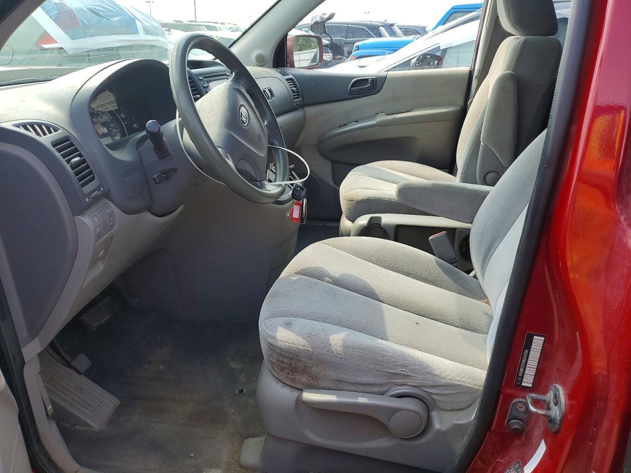 2008 Kia Sedona Lx Red vin: KNDMB233186249199