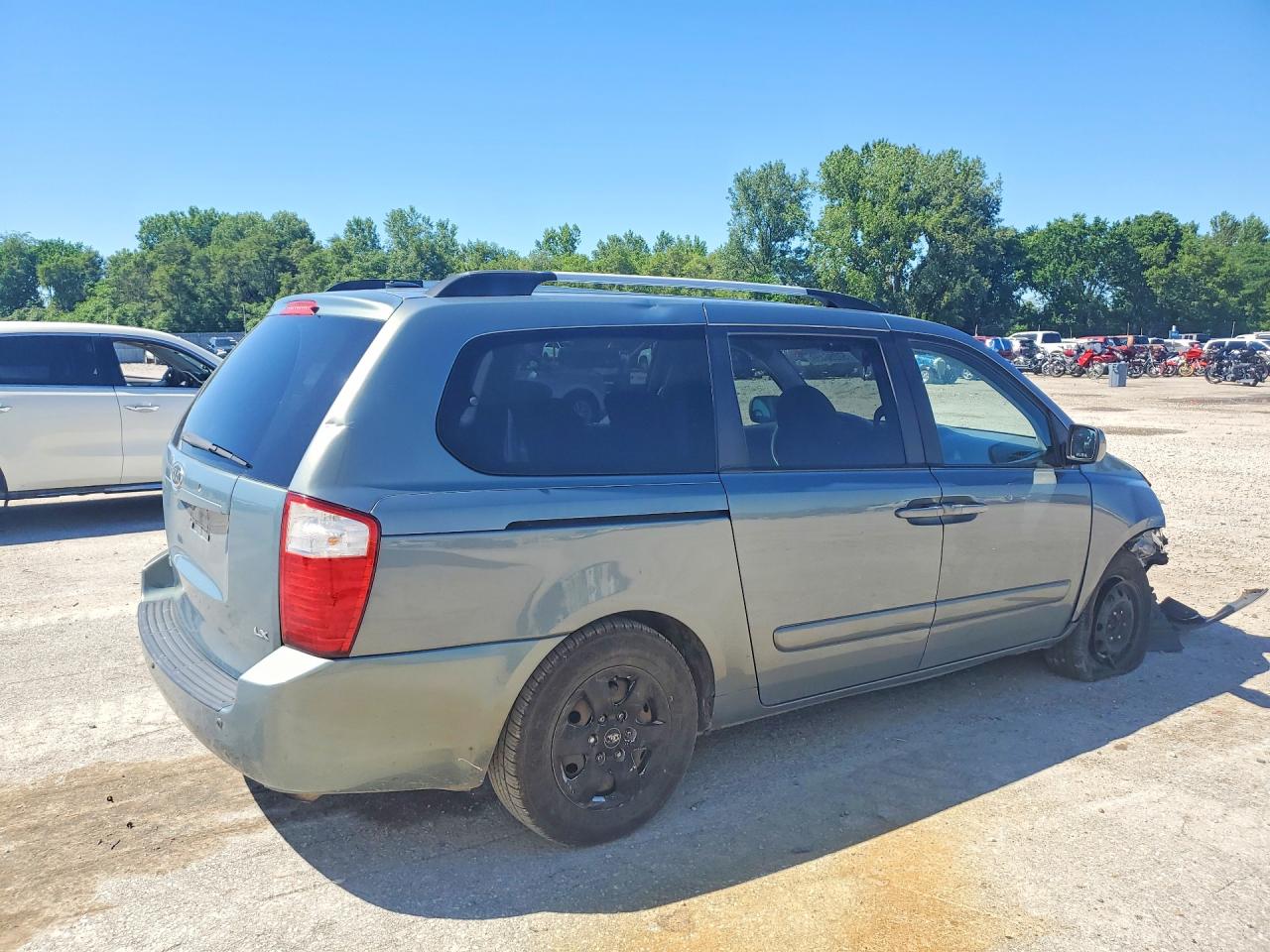 2009 Kia Sedona Lx Gray vin: KNDMB233196313646