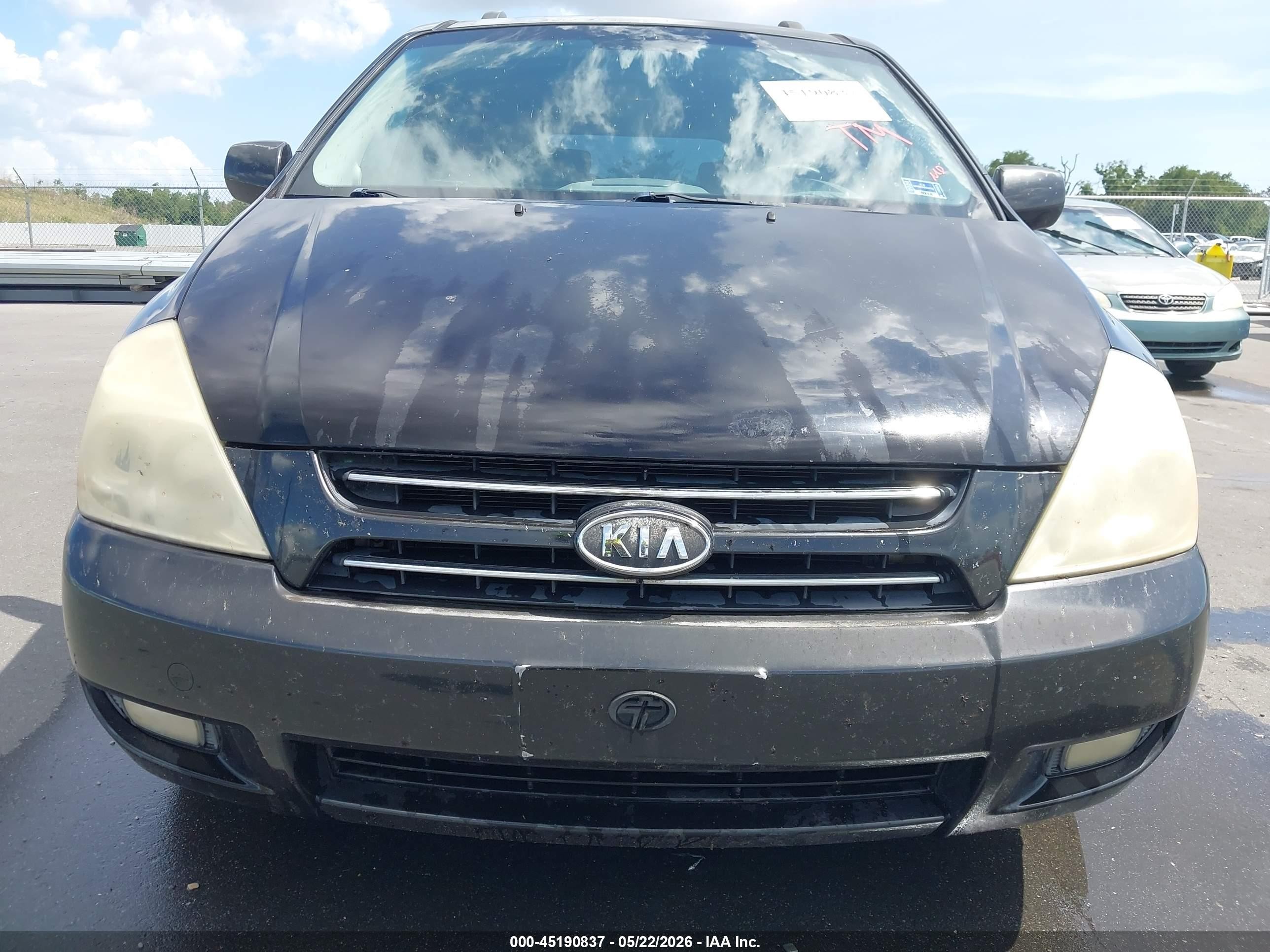 2006 Kia Sedona Ex/lx Black vin: KNDMB233266049333