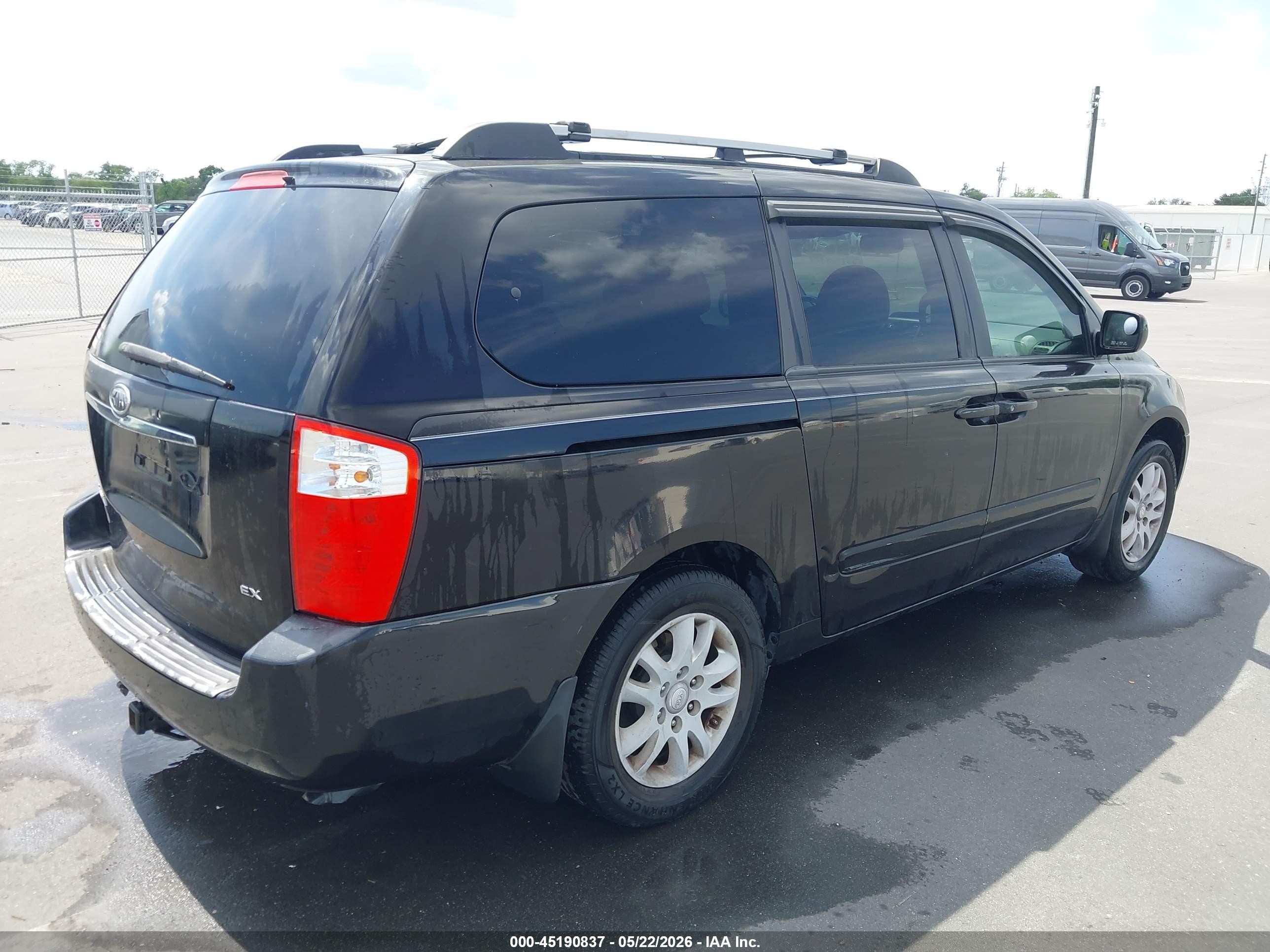 2006 Kia Sedona Ex/lx Black vin: KNDMB233266049333