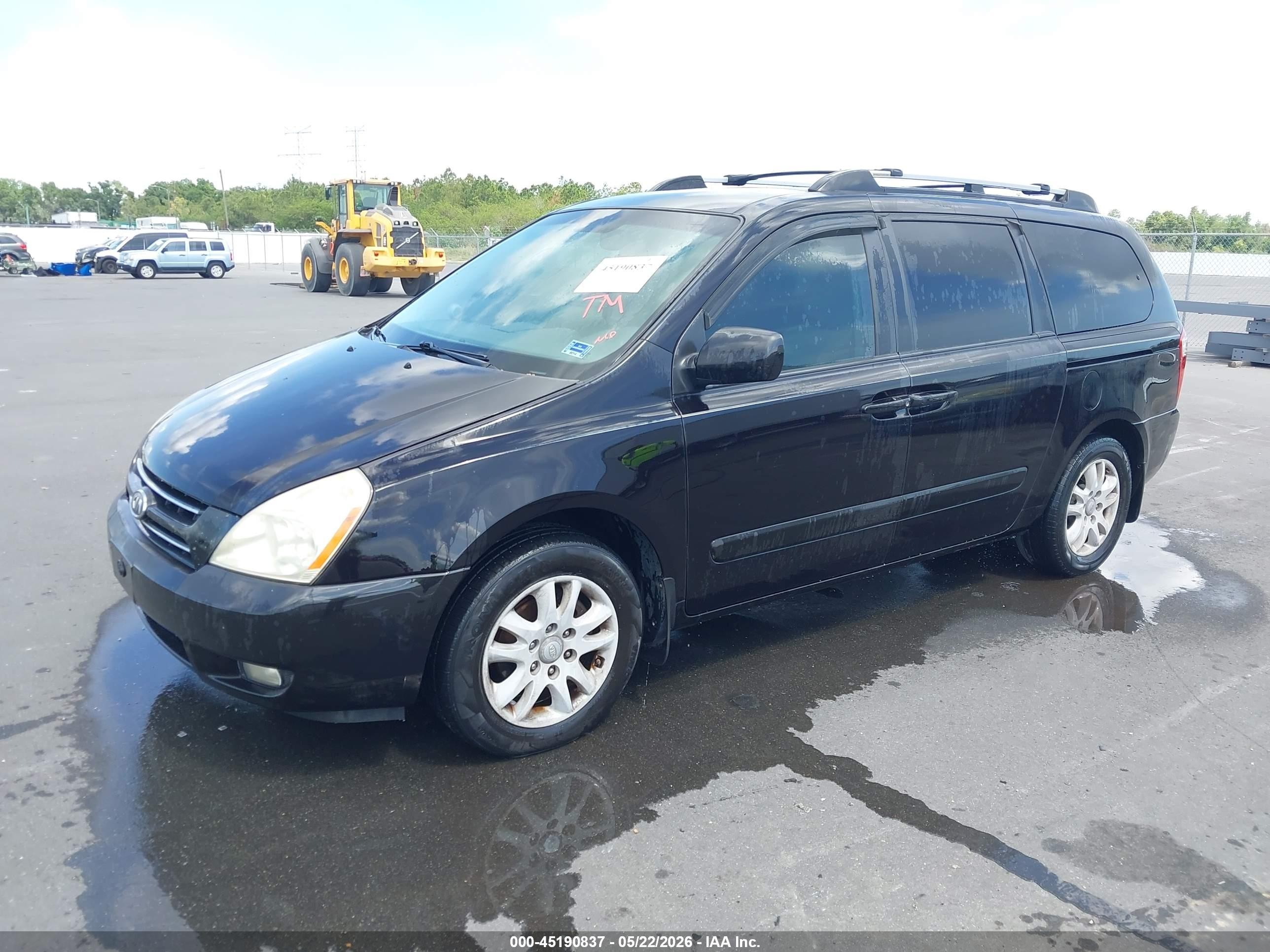 2006 Kia Sedona Ex/lx Black vin: KNDMB233266049333
