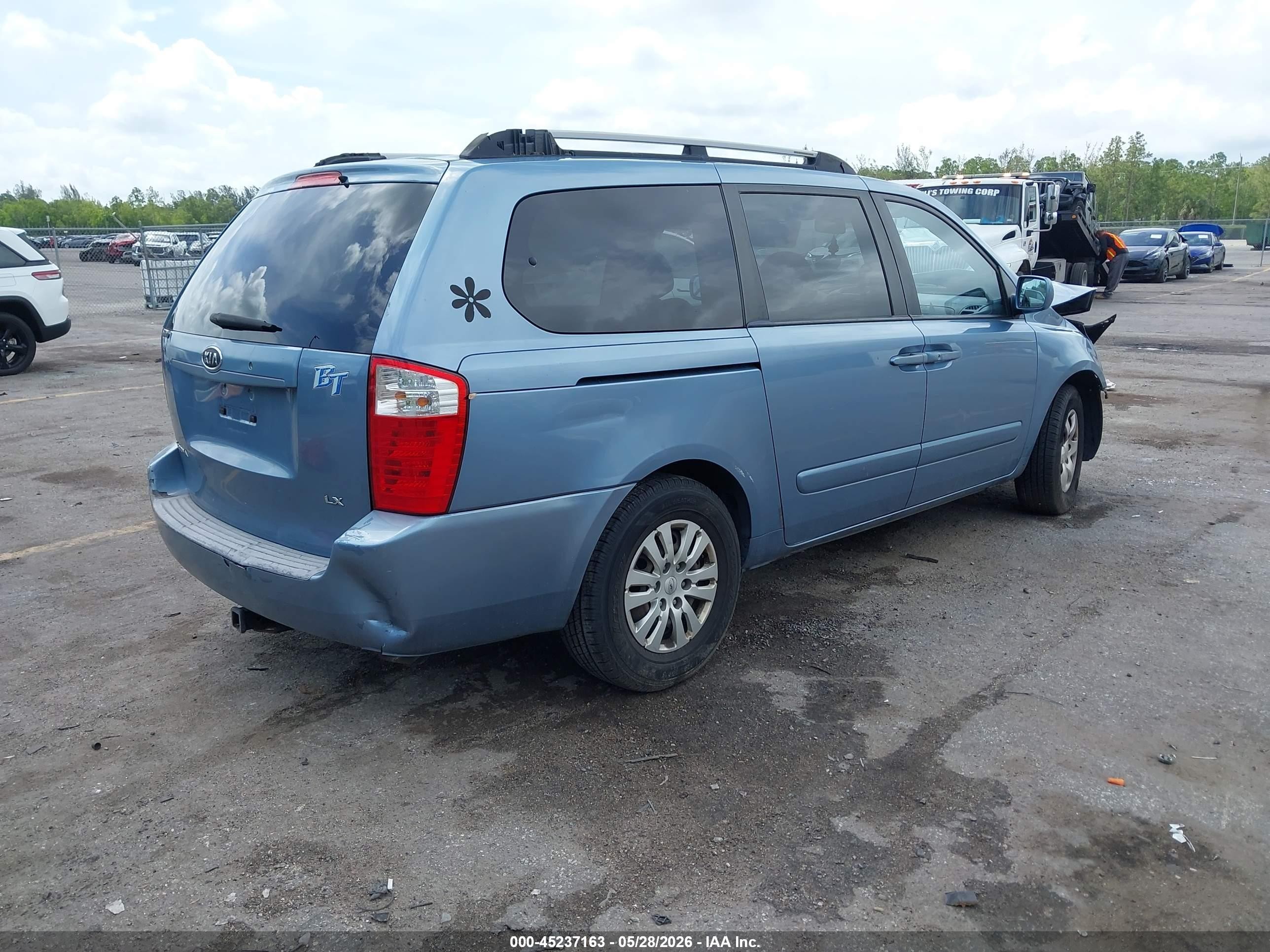 2006 Kia Sedona Ex/lx Blue vin: KNDMB233266084714