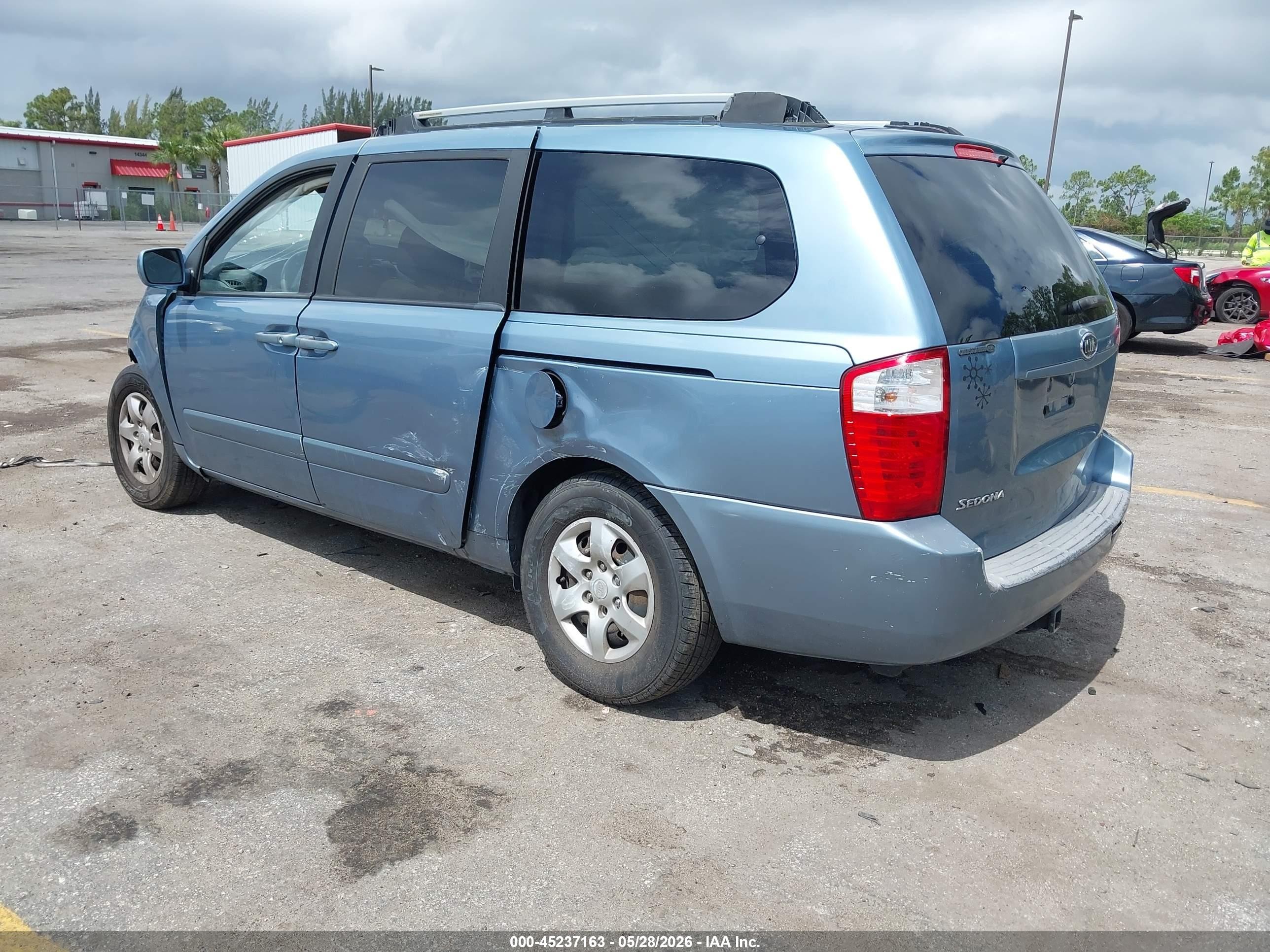 2006 Kia Sedona Ex/lx Blue vin: KNDMB233266084714