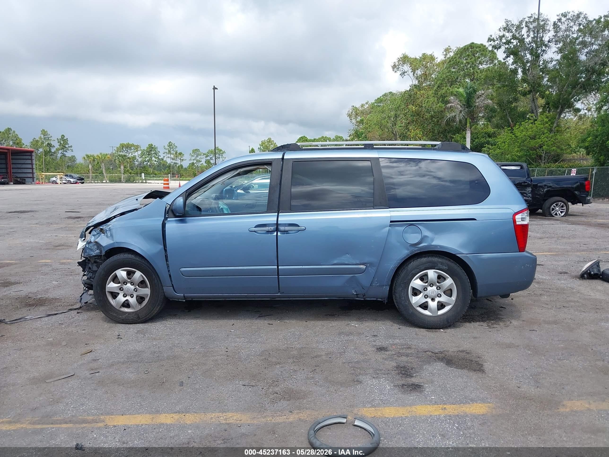 2006 Kia Sedona Ex/lx Blue vin: KNDMB233266084714