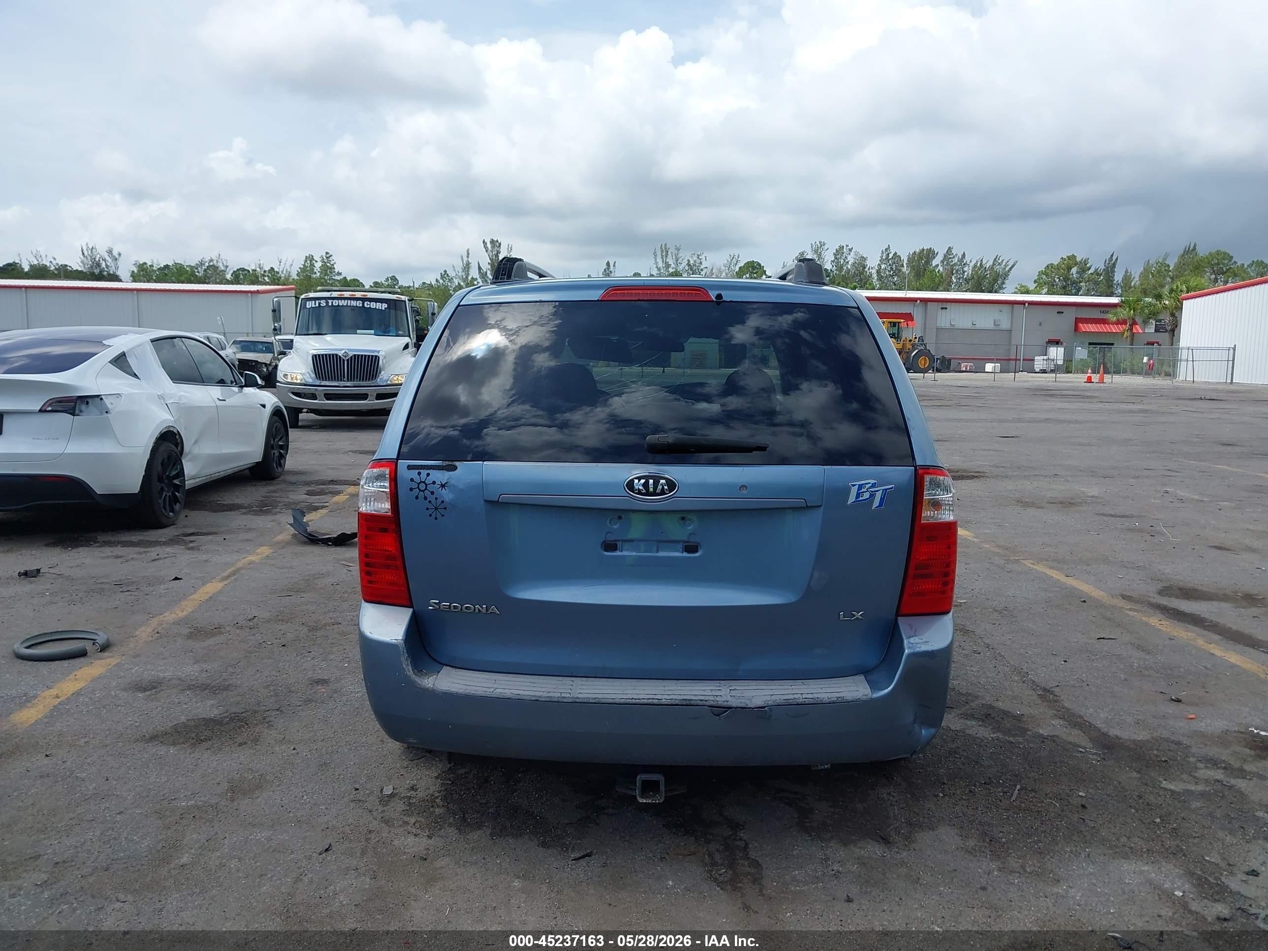 2006 Kia Sedona Ex/lx Blue vin: KNDMB233266084714
