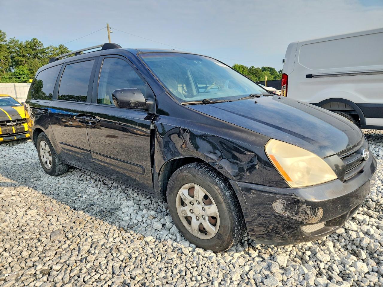 2006 Kia Sedona Lx Black vin: KNDMB233266088956