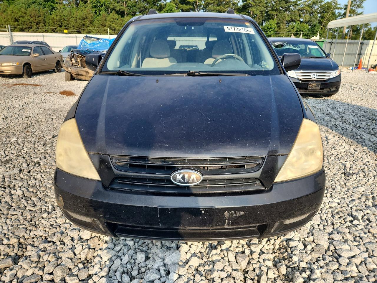 2006 Kia Sedona Lx Black vin: KNDMB233266088956
