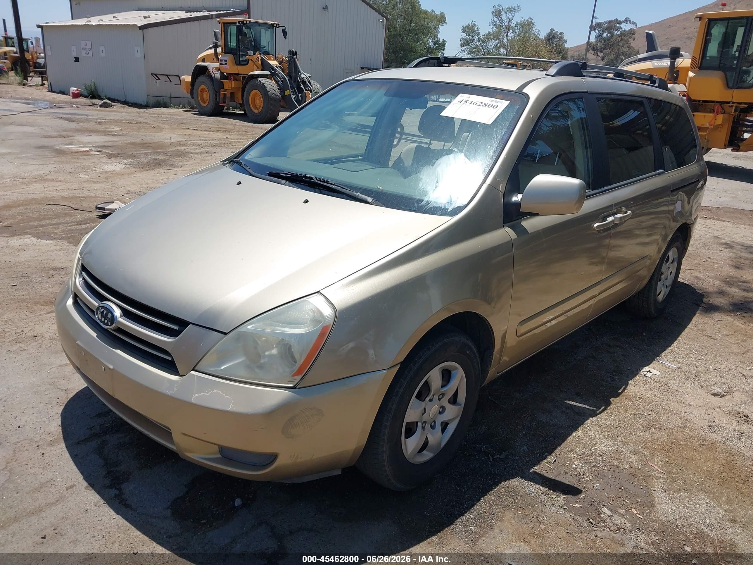 2007 Kia Sedona Lx Champagne vin: KNDMB233276109130