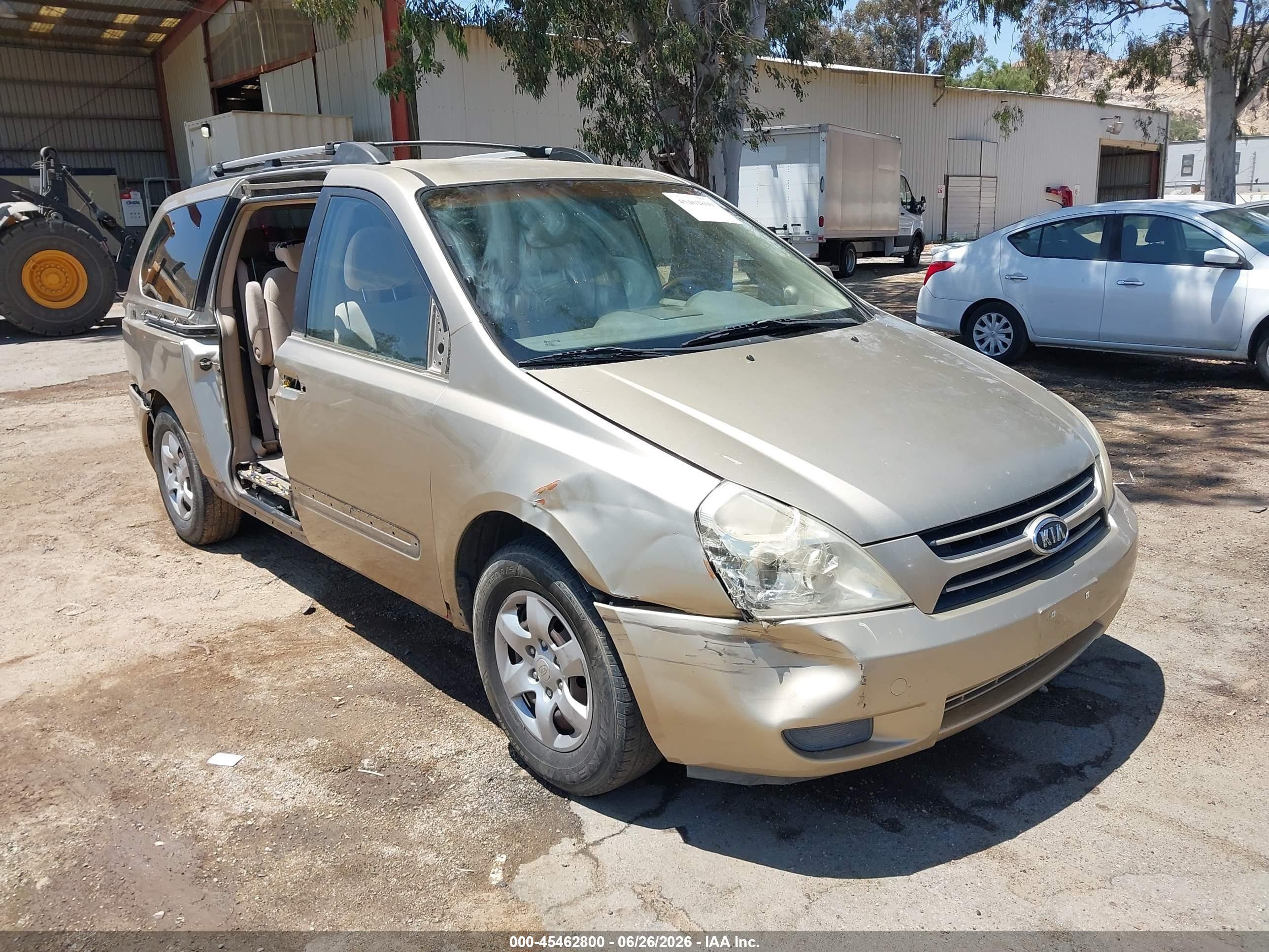 2007 Kia Sedona Lx Champagne vin: KNDMB233276109130