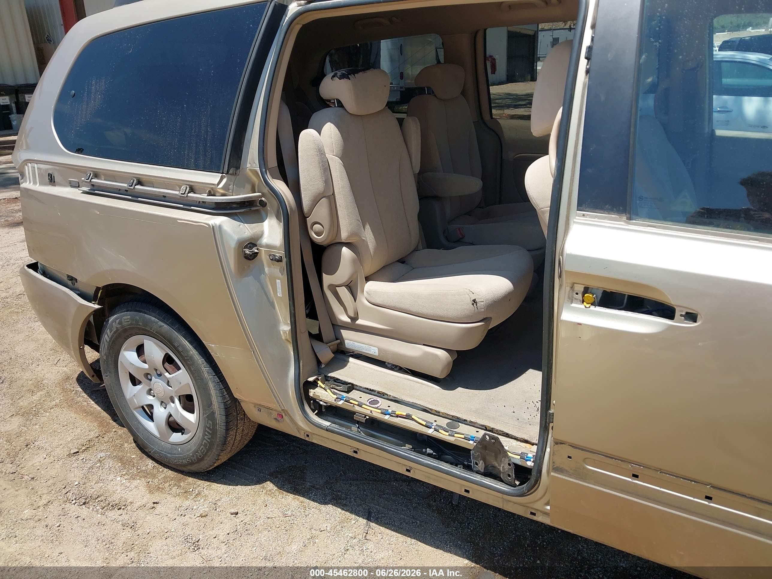 2007 Kia Sedona Lx Champagne vin: KNDMB233276109130