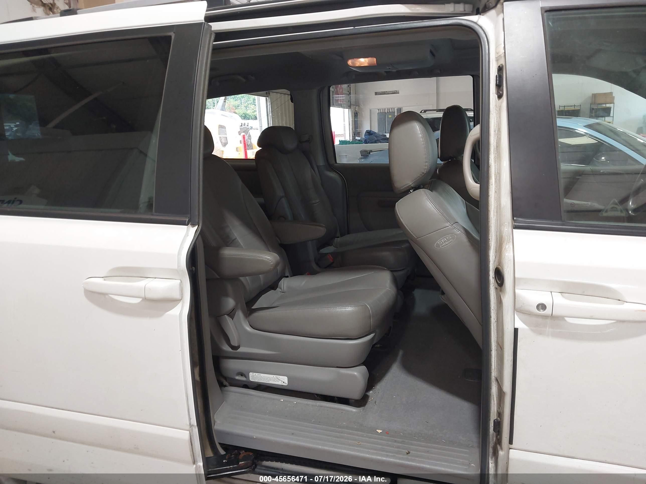 2007 Kia Sedona Ex White vin: KNDMB233276149286
