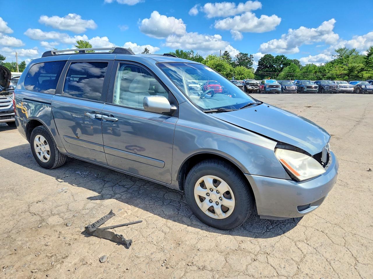 2007 Kia Sedona Ex/lx Green vin: KNDMB233276172535