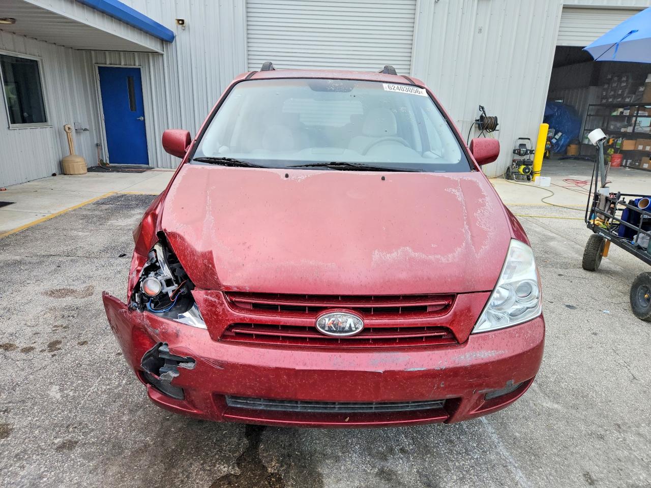 2008 Kia Sedona Lx Maroon vin: KNDMB233286197744
