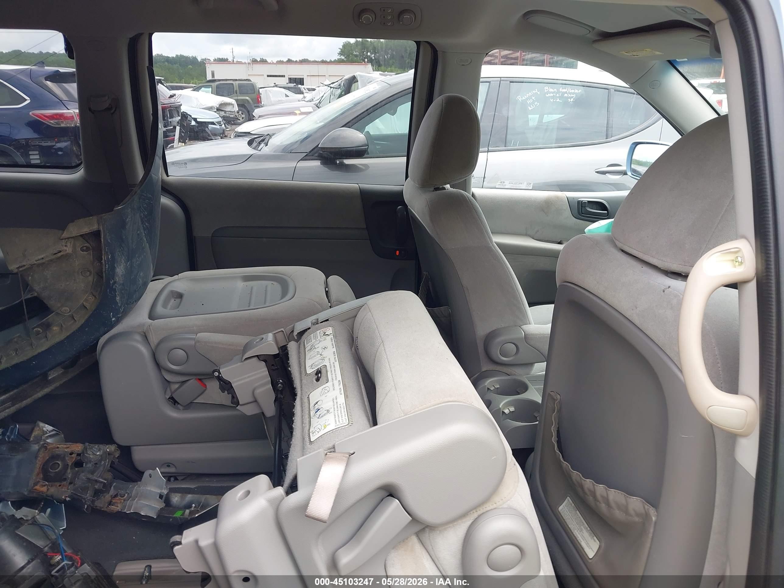 2008 Kia Sedona Lx Light Blue vin: KNDMB233286225638