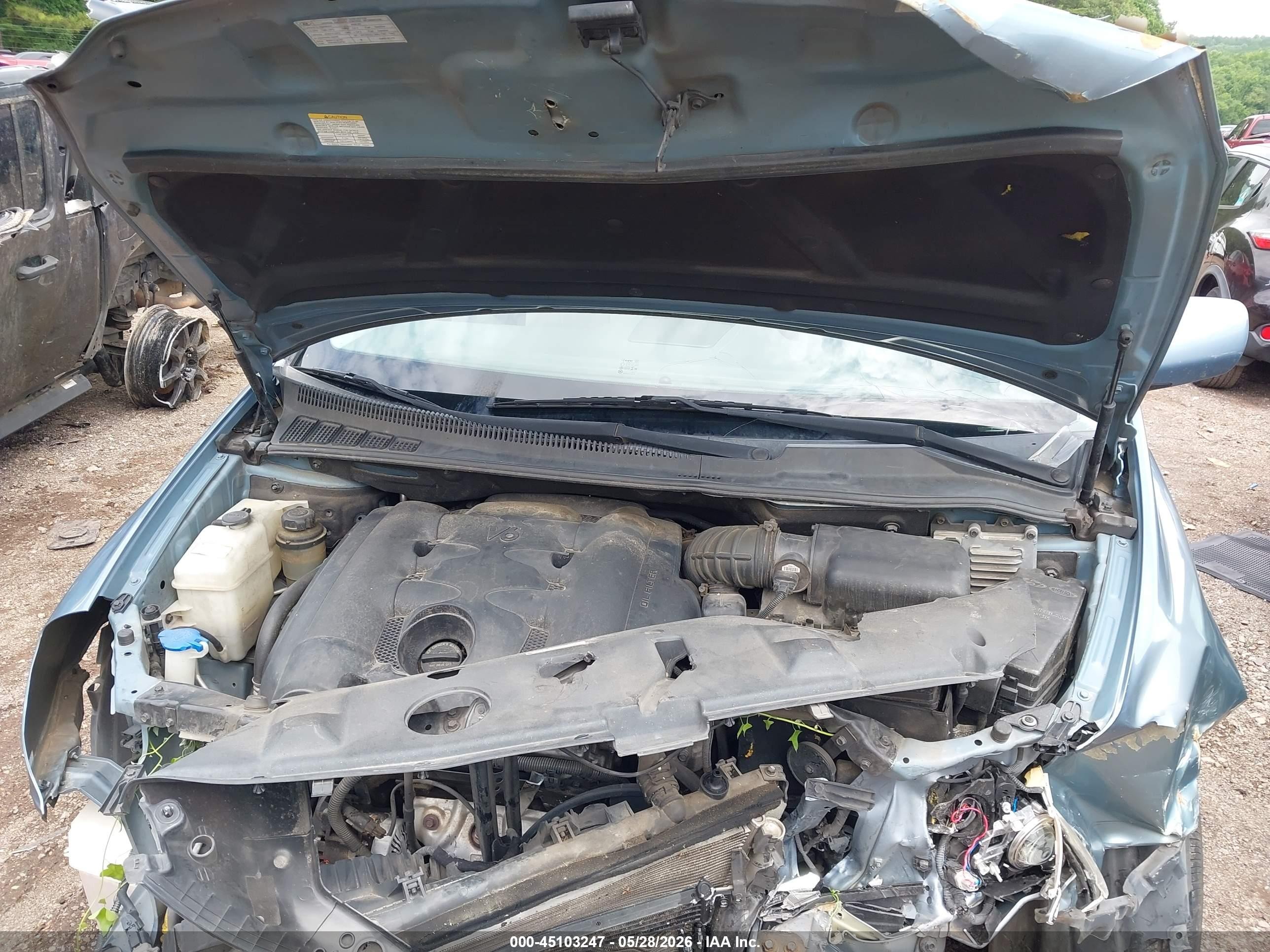 2008 Kia Sedona Lx Light Blue vin: KNDMB233286225638