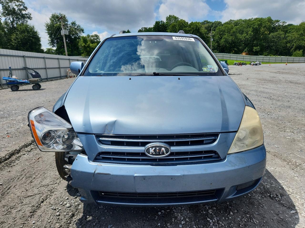 2008 Kia Sedona Lx Blue vin: KNDMB233286237868