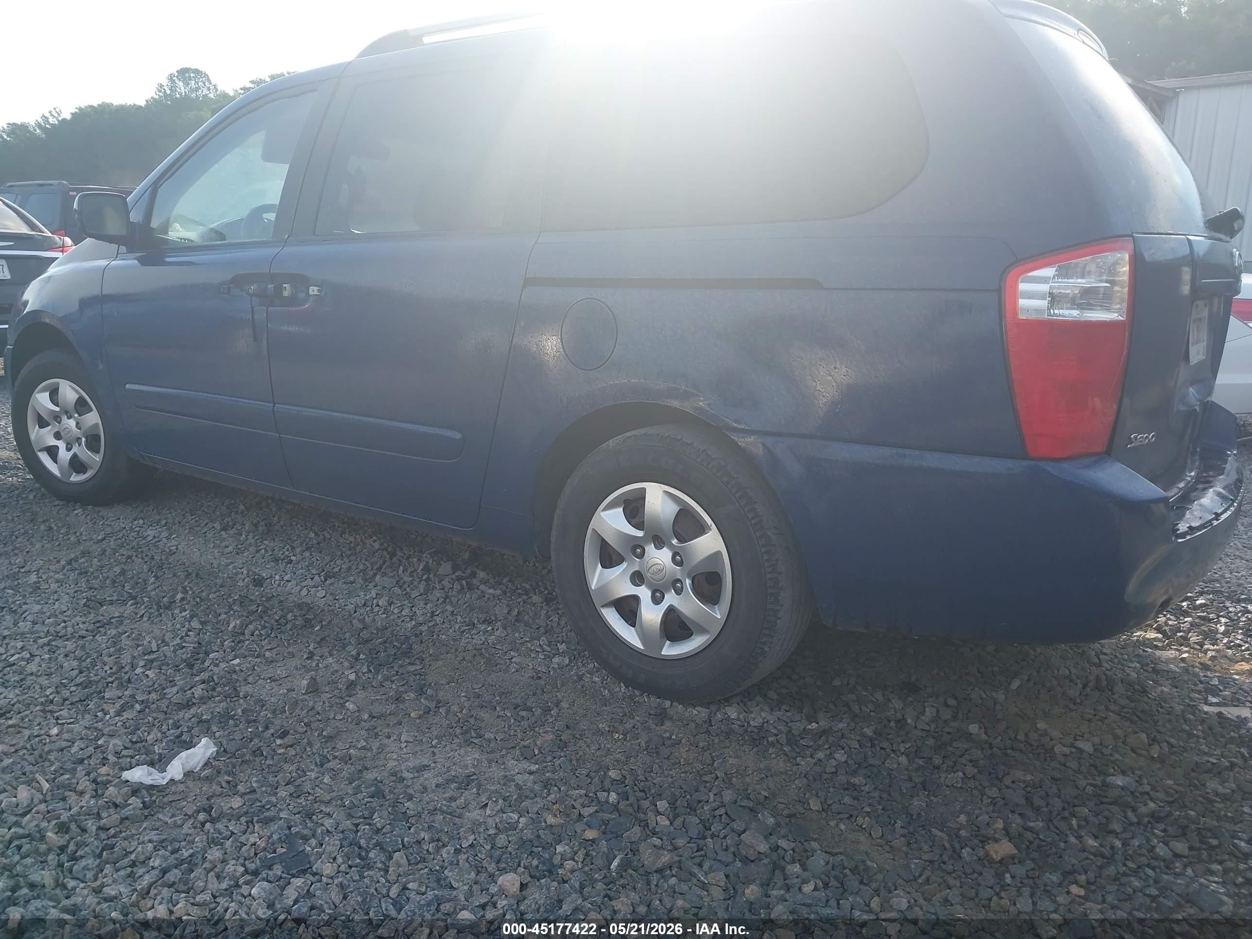2008 Kia Sedona Lx Blue vin: KNDMB233286254752