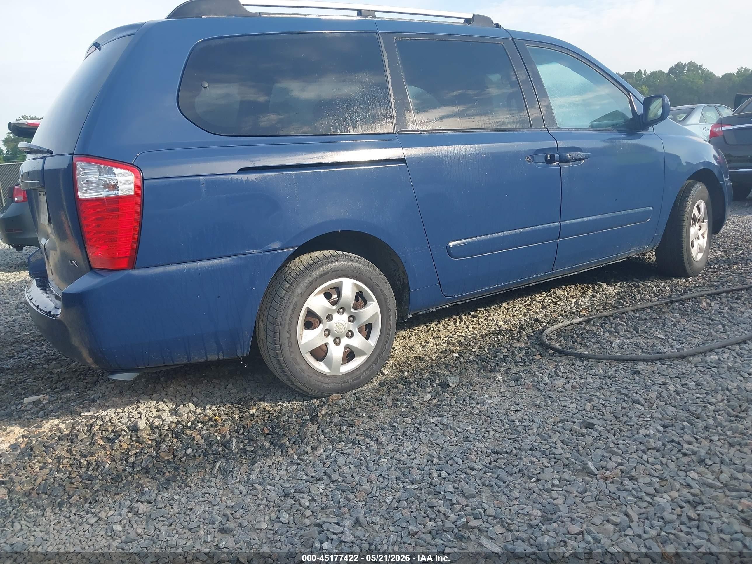 2008 Kia Sedona Lx Blue vin: KNDMB233286254752