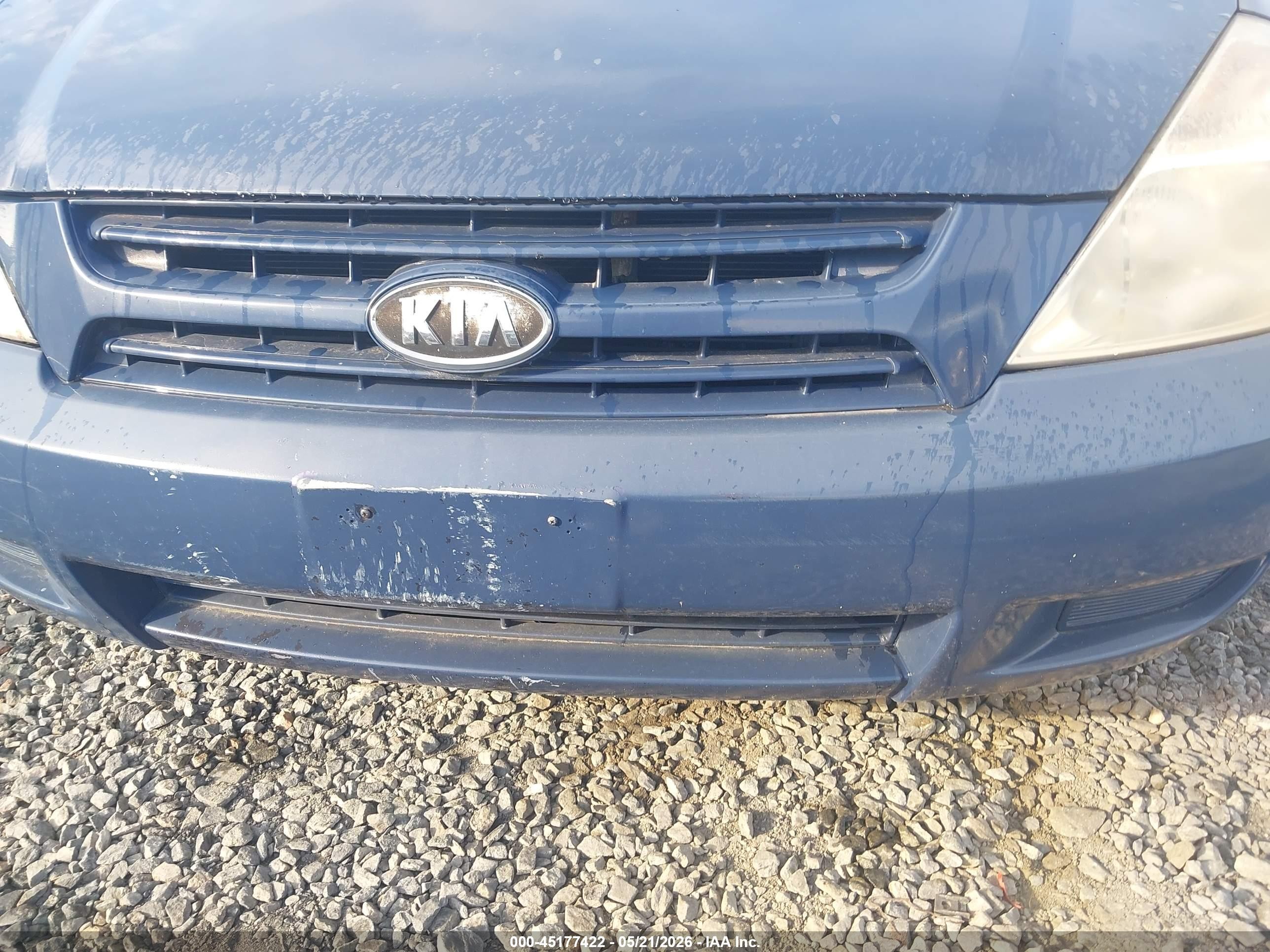 2008 Kia Sedona Lx Blue vin: KNDMB233286254752
