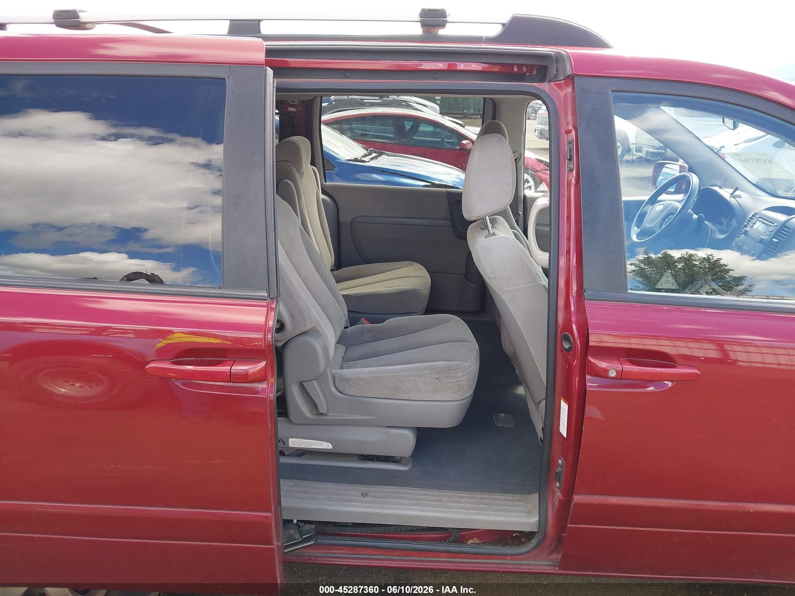 2008 Kia Sedona Lx Red vin: KNDMB233286265931