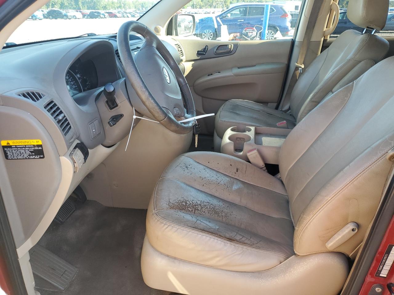 2009 Kia Sedona Lx Red vin: KNDMB233296299370