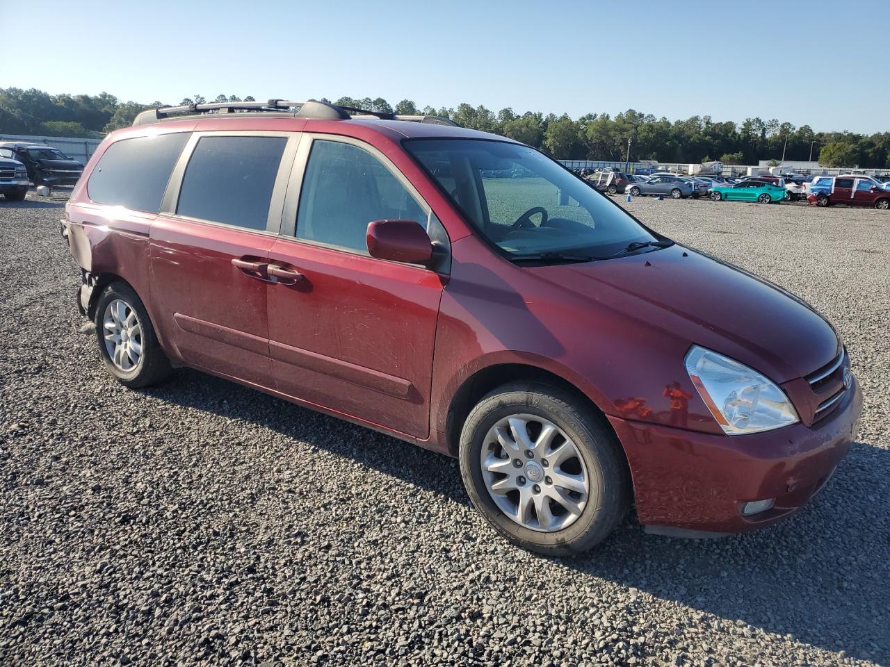 2009 Kia Sedona Lx Red vin: KNDMB233296299370