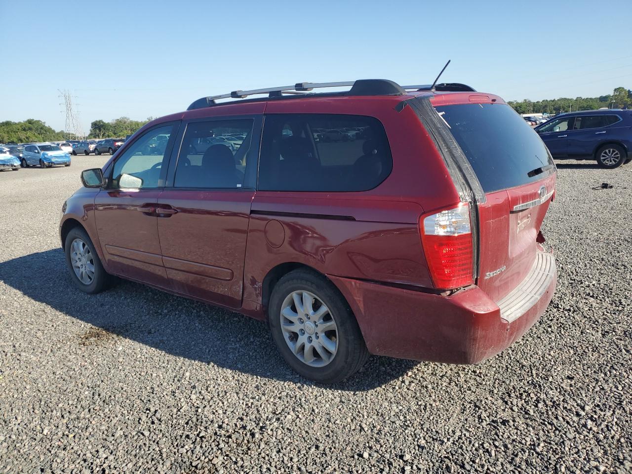 2009 Kia Sedona Lx Red vin: KNDMB233296299370