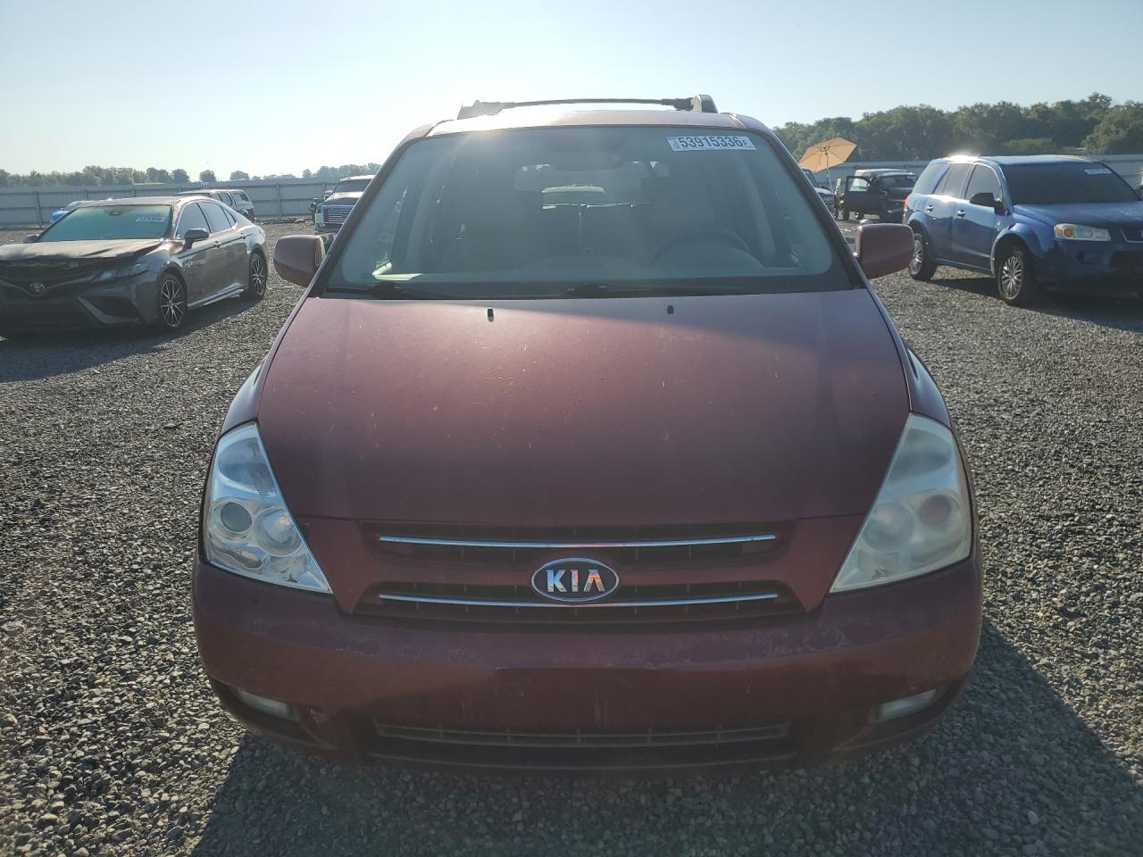 2009 Kia Sedona Lx Red vin: KNDMB233296299370