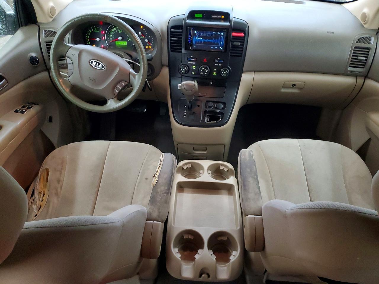 2009 Kia Sedona Lx White vin: KNDMB233296320069