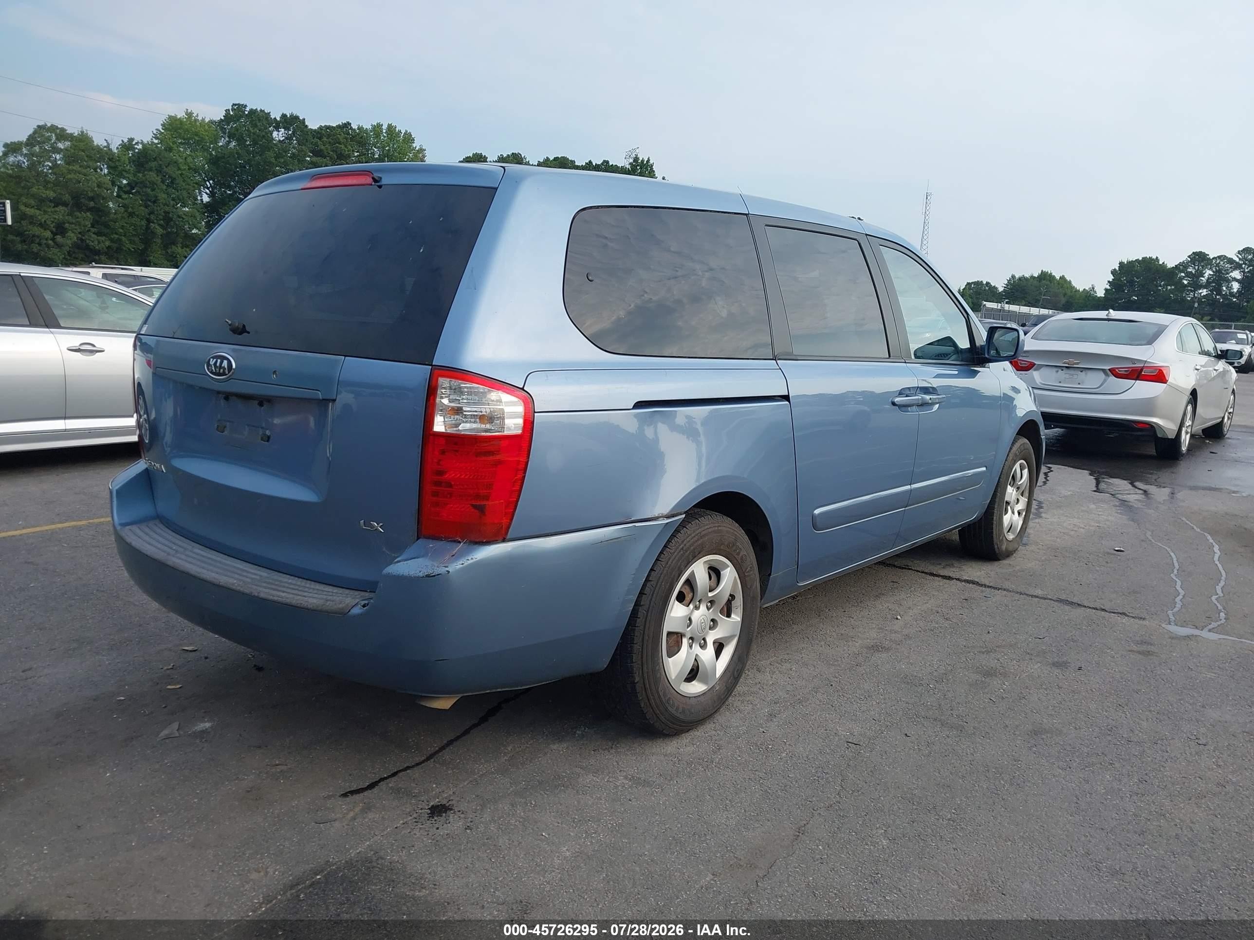 2006 Kia Sedona Ex/lx Blue vin: KNDMB233366018611