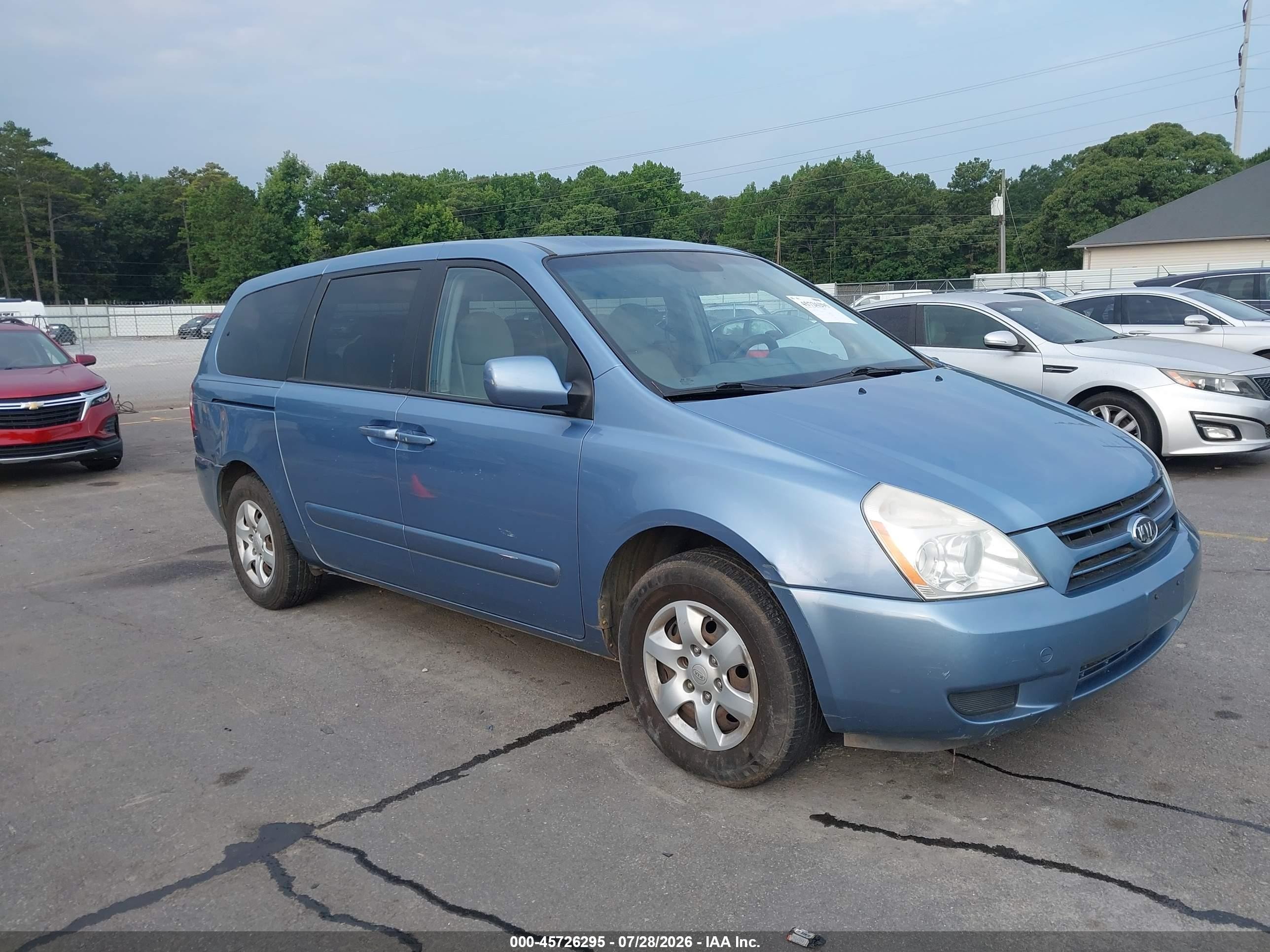 2006 Kia Sedona Ex/lx Blue vin: KNDMB233366018611