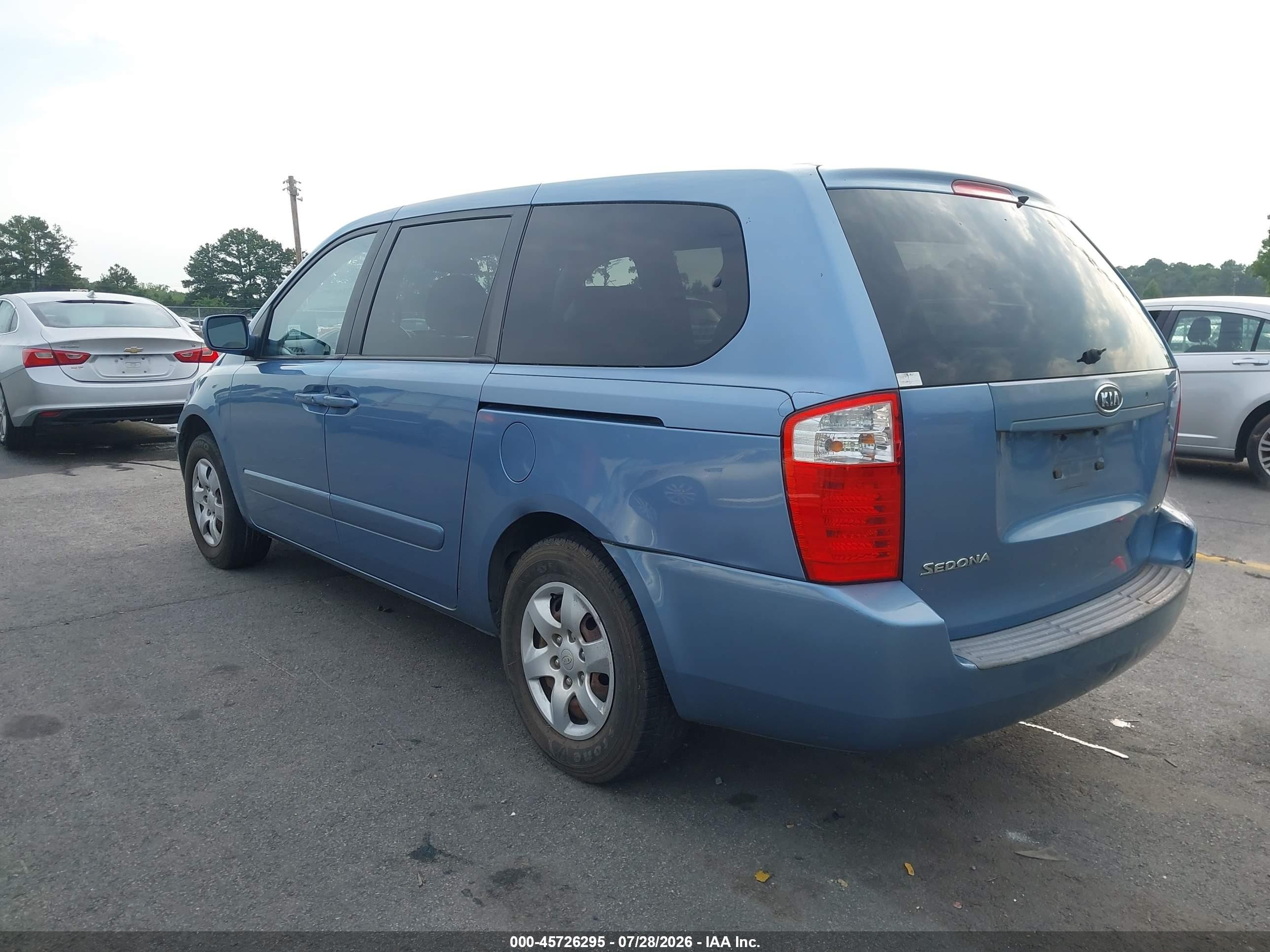 2006 Kia Sedona Ex/lx Blue vin: KNDMB233366018611