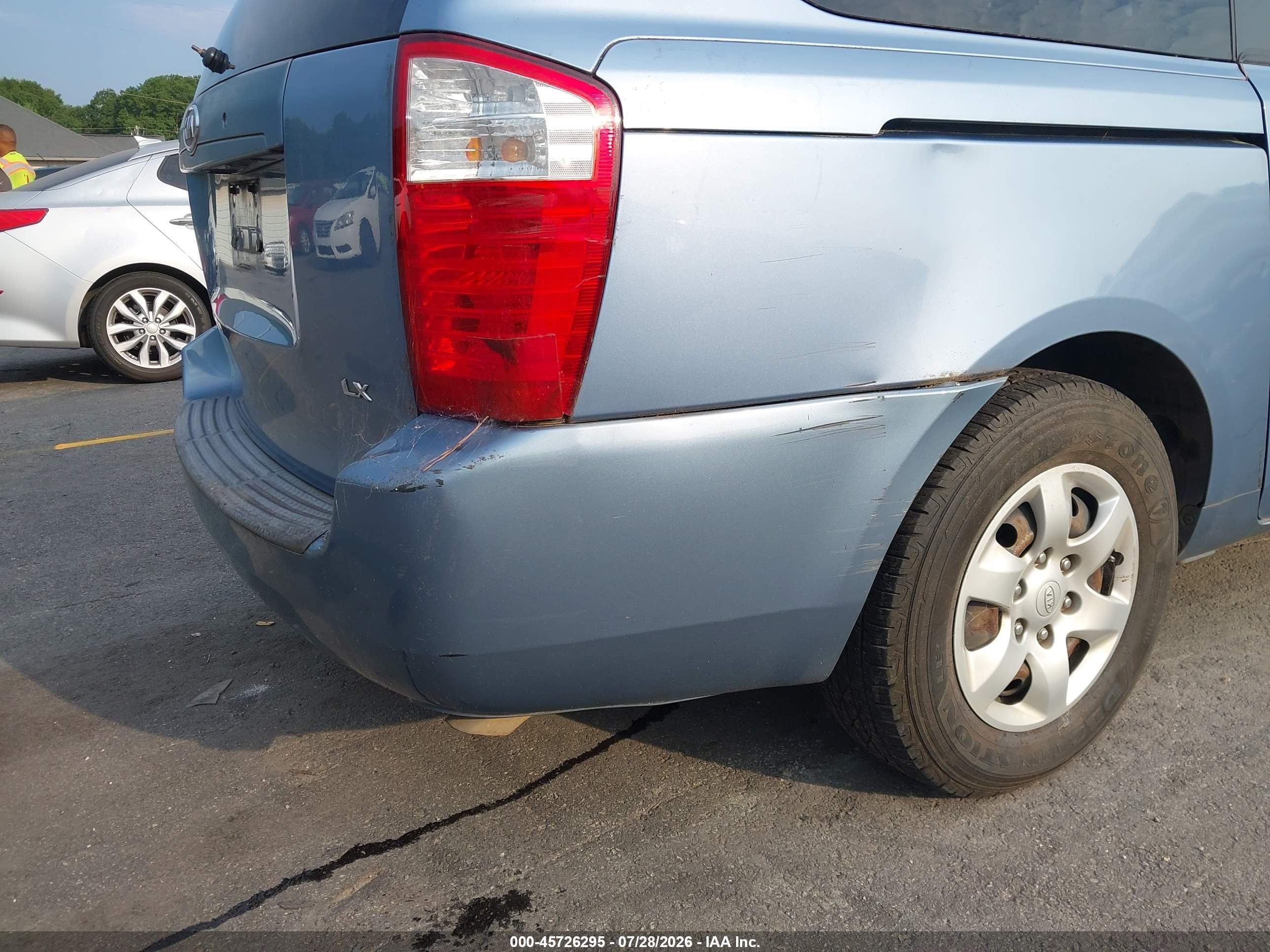 2006 Kia Sedona Ex/lx Blue vin: KNDMB233366018611