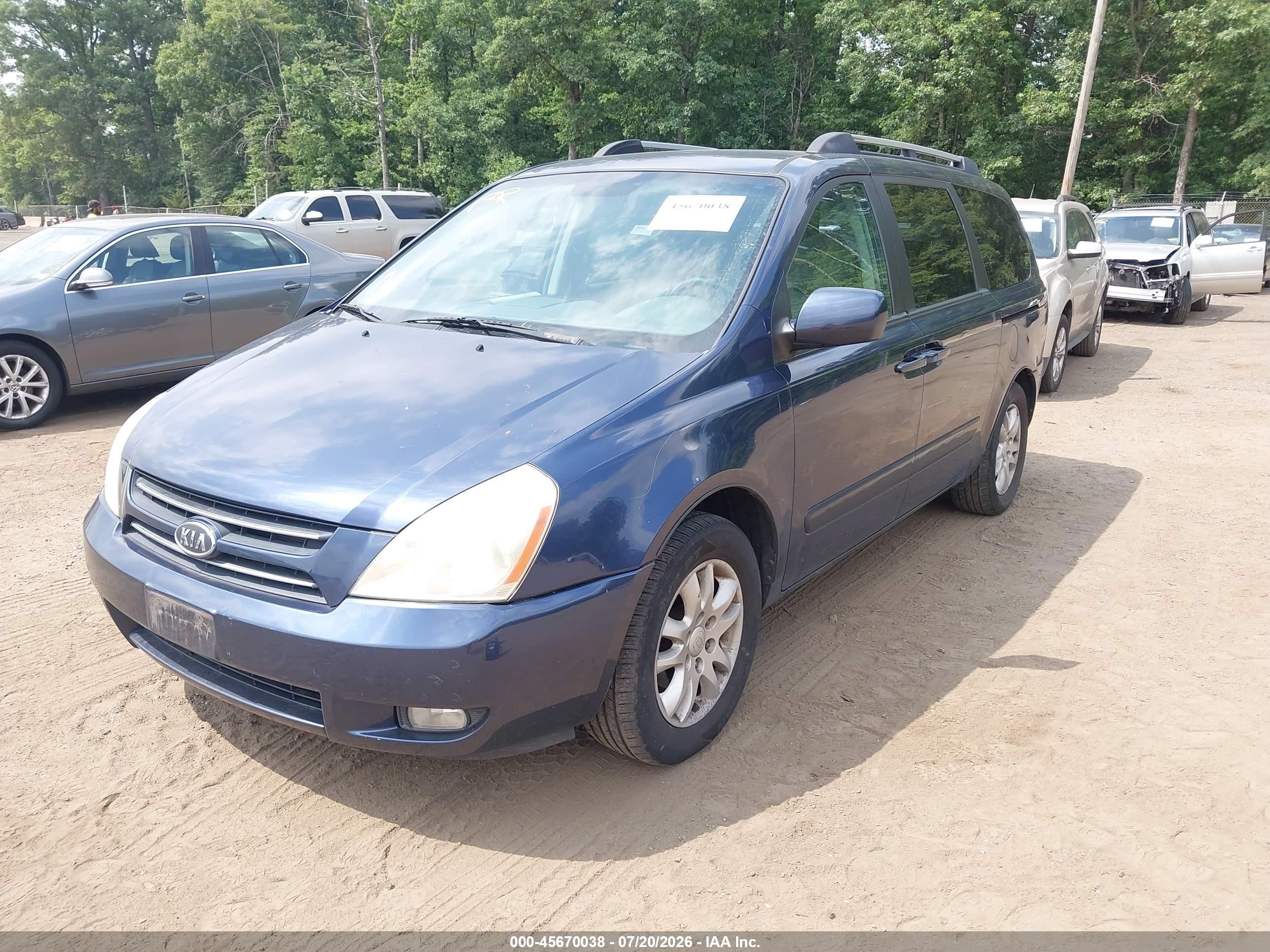2006 Kia Sedona Ex/lx Blue vin: KNDMB233366029625