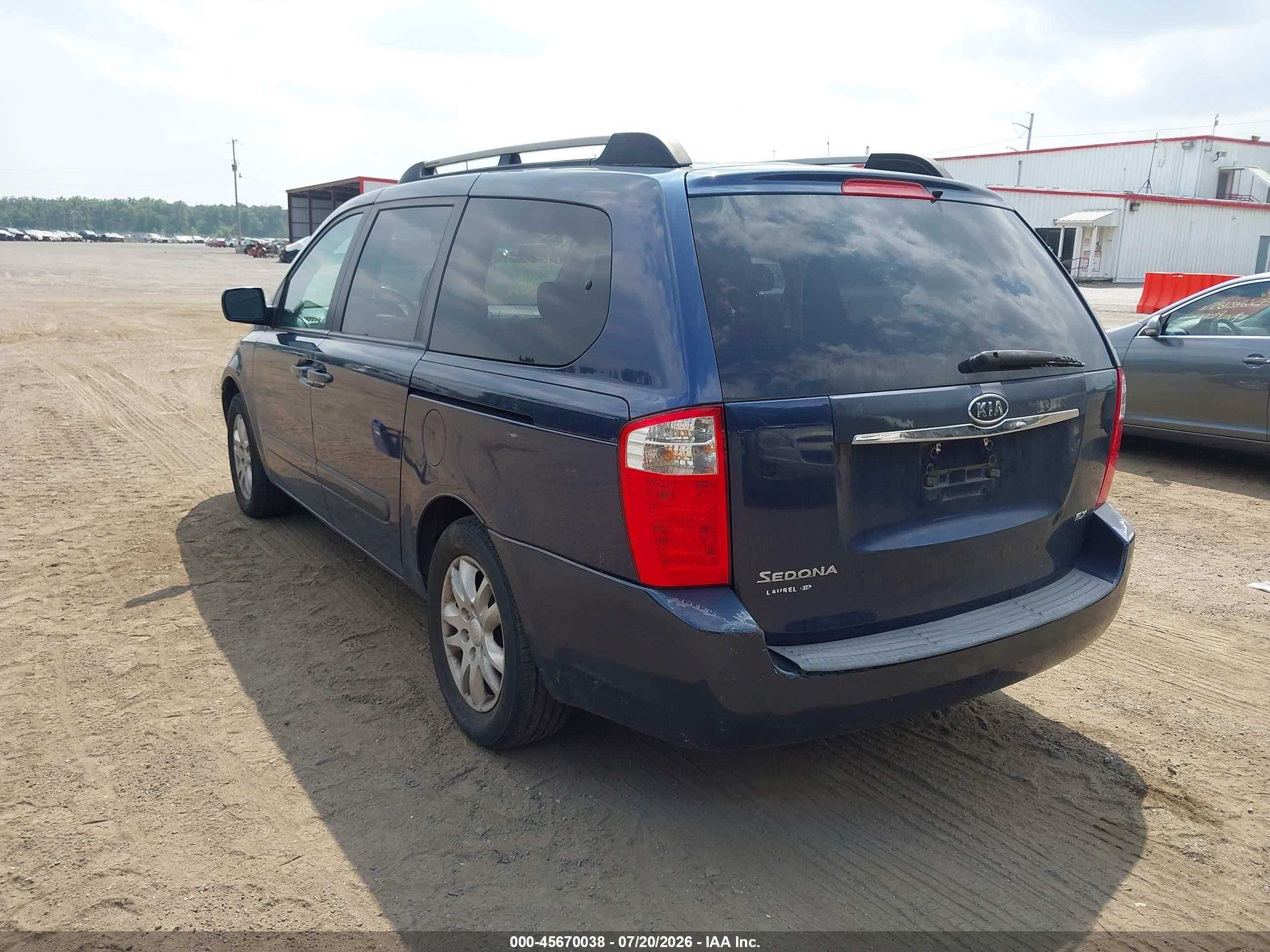 2006 Kia Sedona Ex/lx Blue vin: KNDMB233366029625