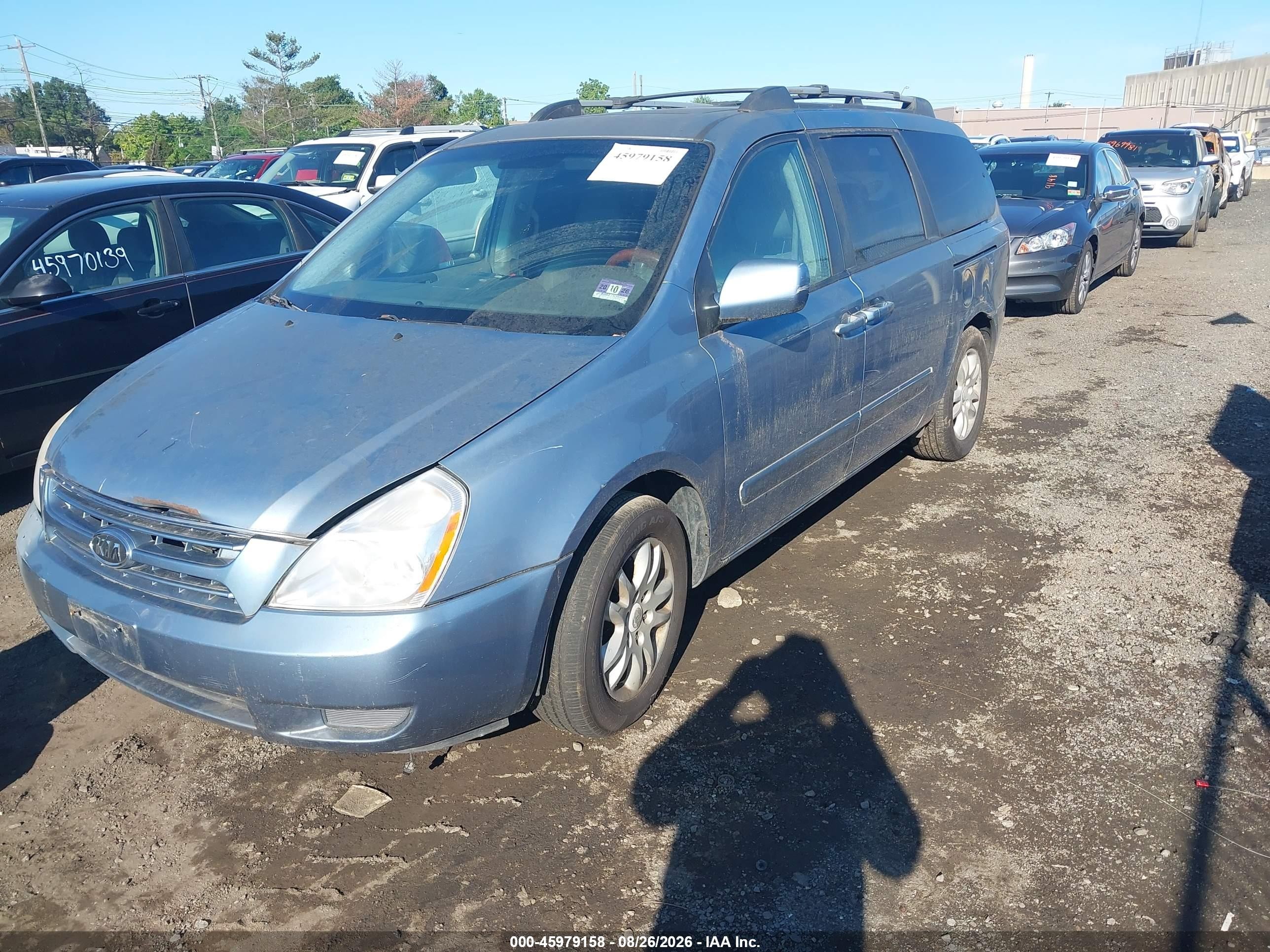 2006 Kia Sedona Ex/lx Light Blue vin: KNDMB233366035702