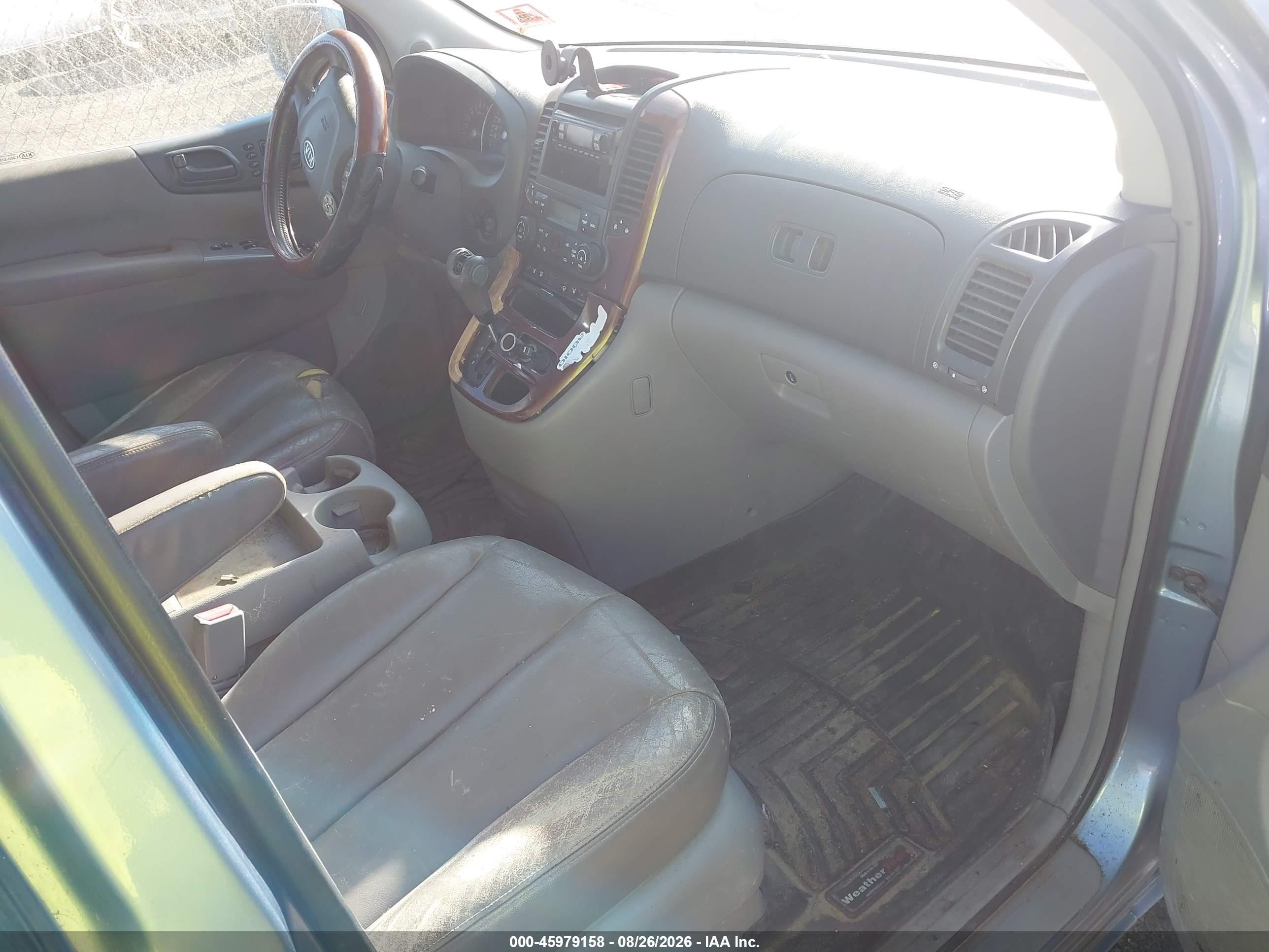 2006 Kia Sedona Ex/lx Light Blue vin: KNDMB233366035702