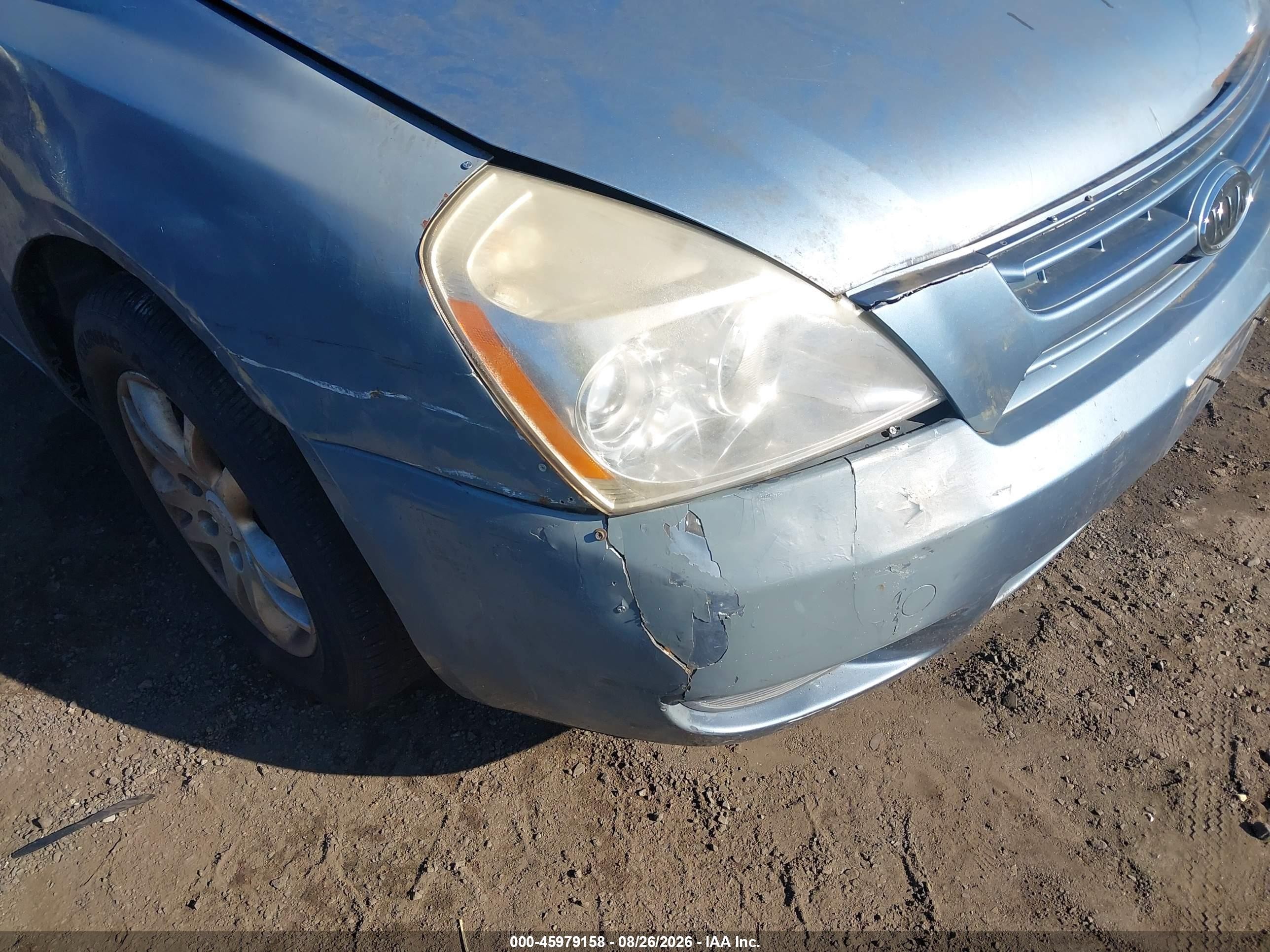2006 Kia Sedona Ex/lx Light Blue vin: KNDMB233366035702
