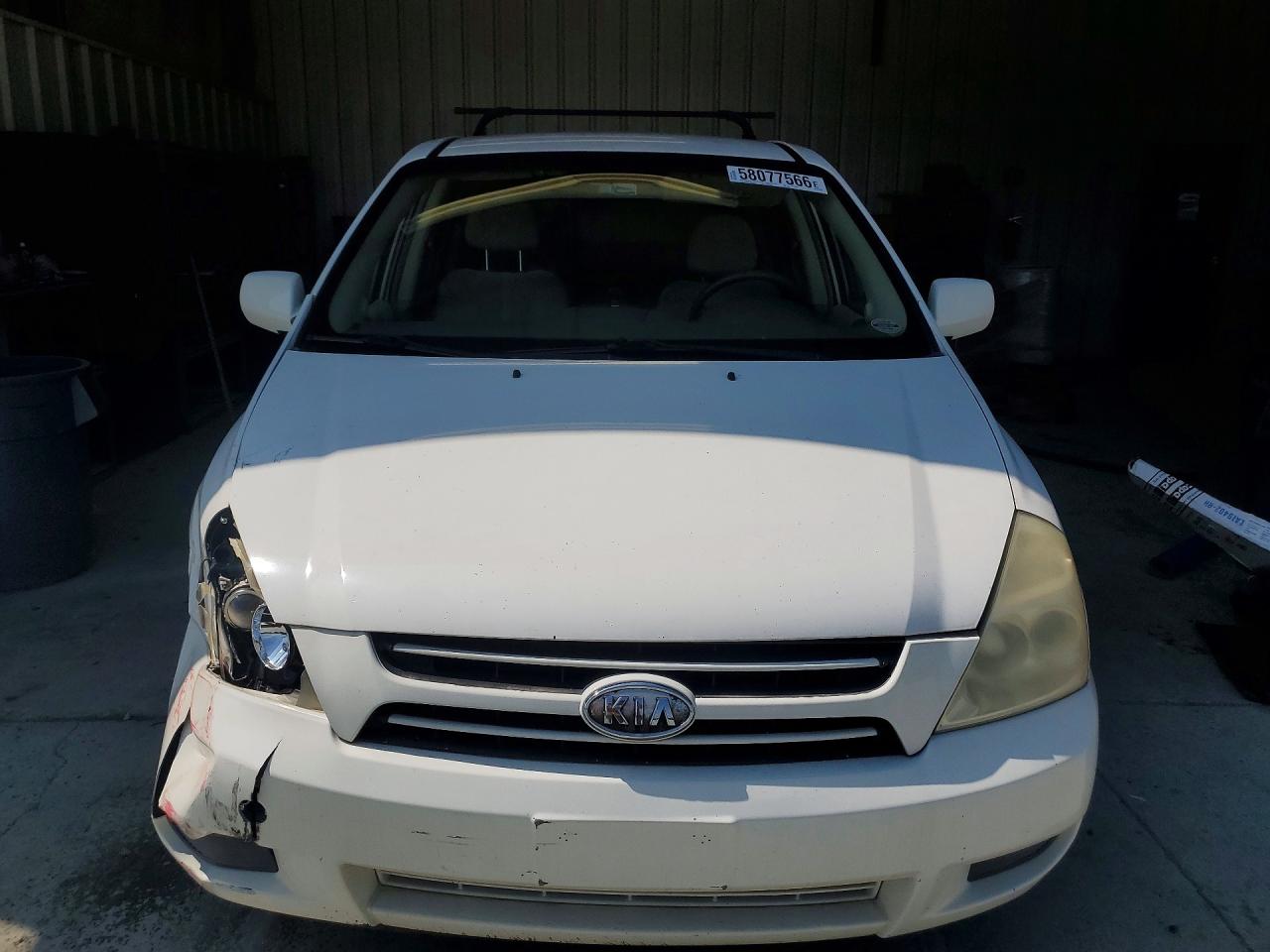 2006 Kia Sedona Lx White vin: KNDMB233366050877