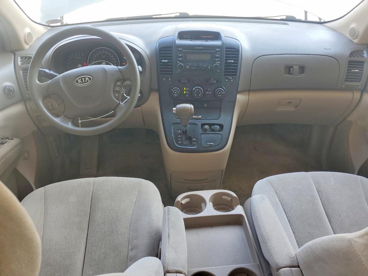 2006 Kia Sedona Lx White vin: KNDMB233366050877
