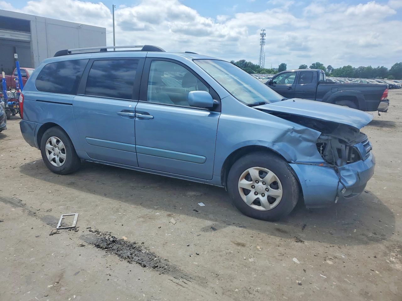 2006 Kia Sedona Lx Blue vin: KNDMB233366078551