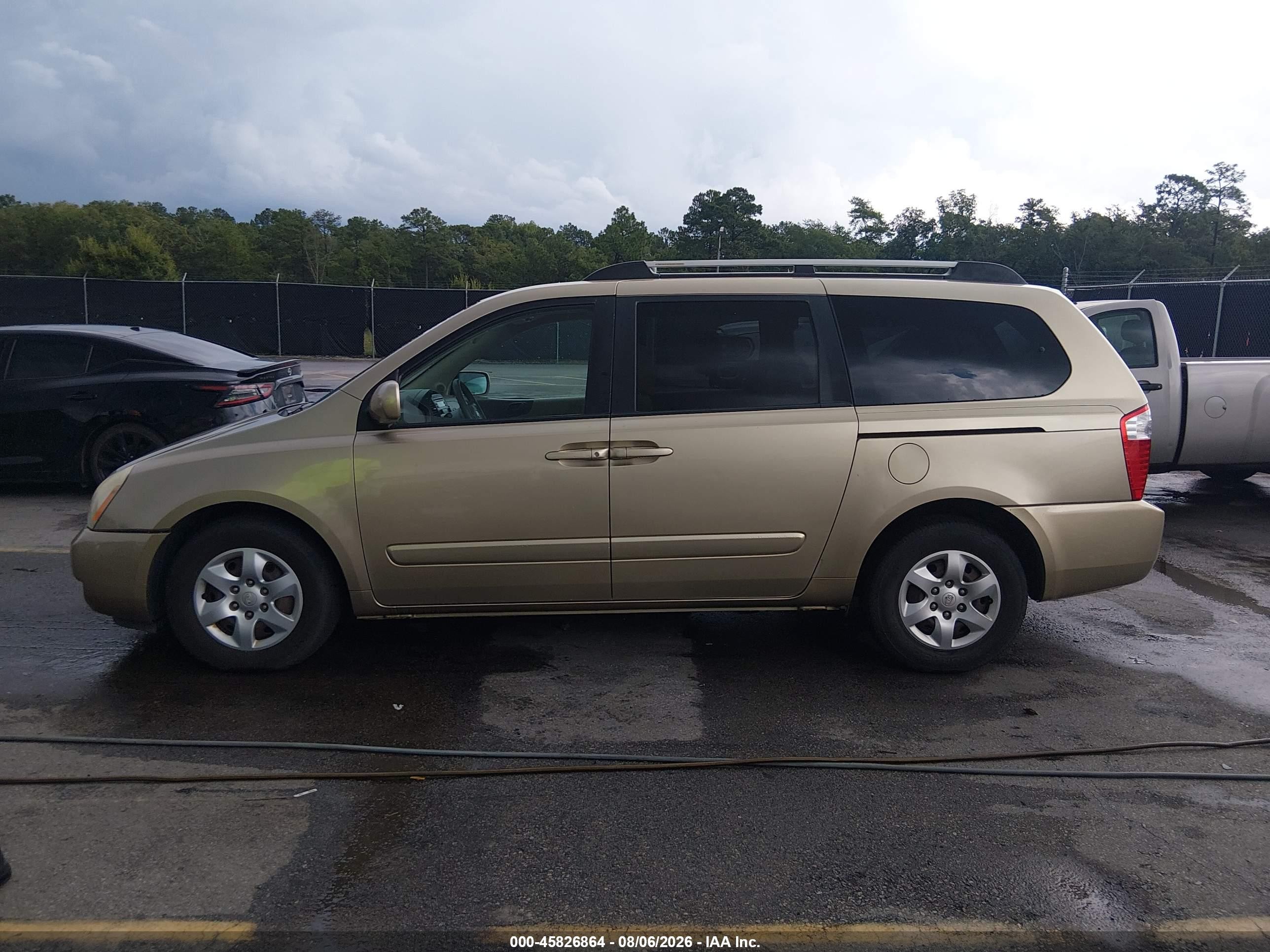 2007 Kia Sedona Lx Champagne vin: KNDMB233376104728