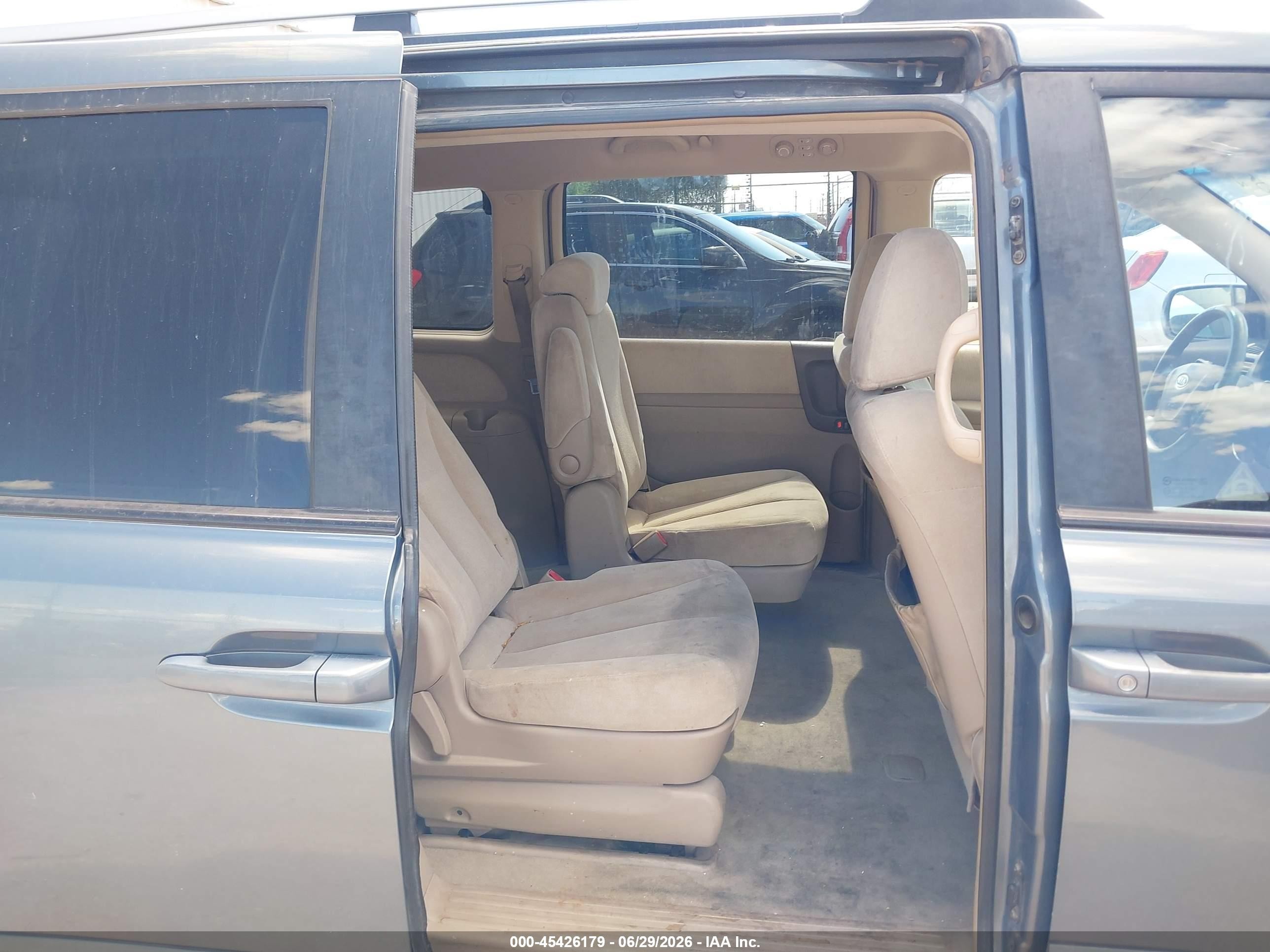 2007 Kia Sedona Lx Light Blue vin: KNDMB233376162127