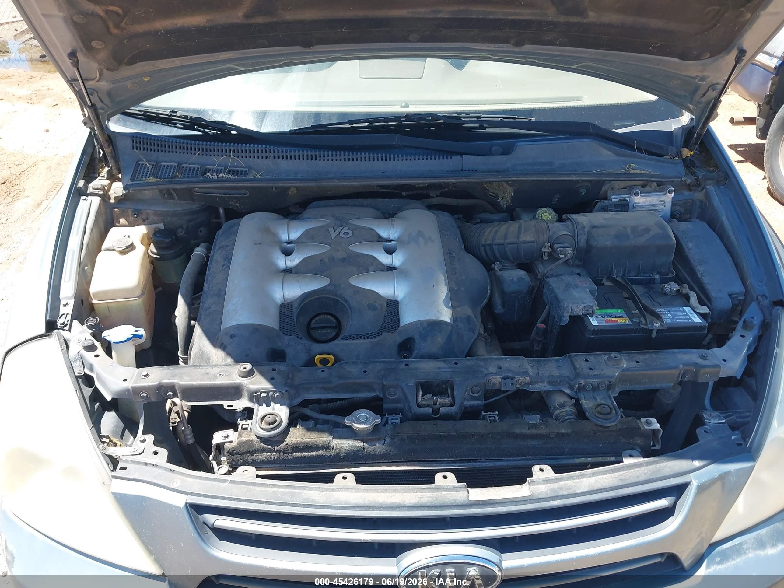 2007 Kia Sedona Lx Light Blue vin: KNDMB233376162127
